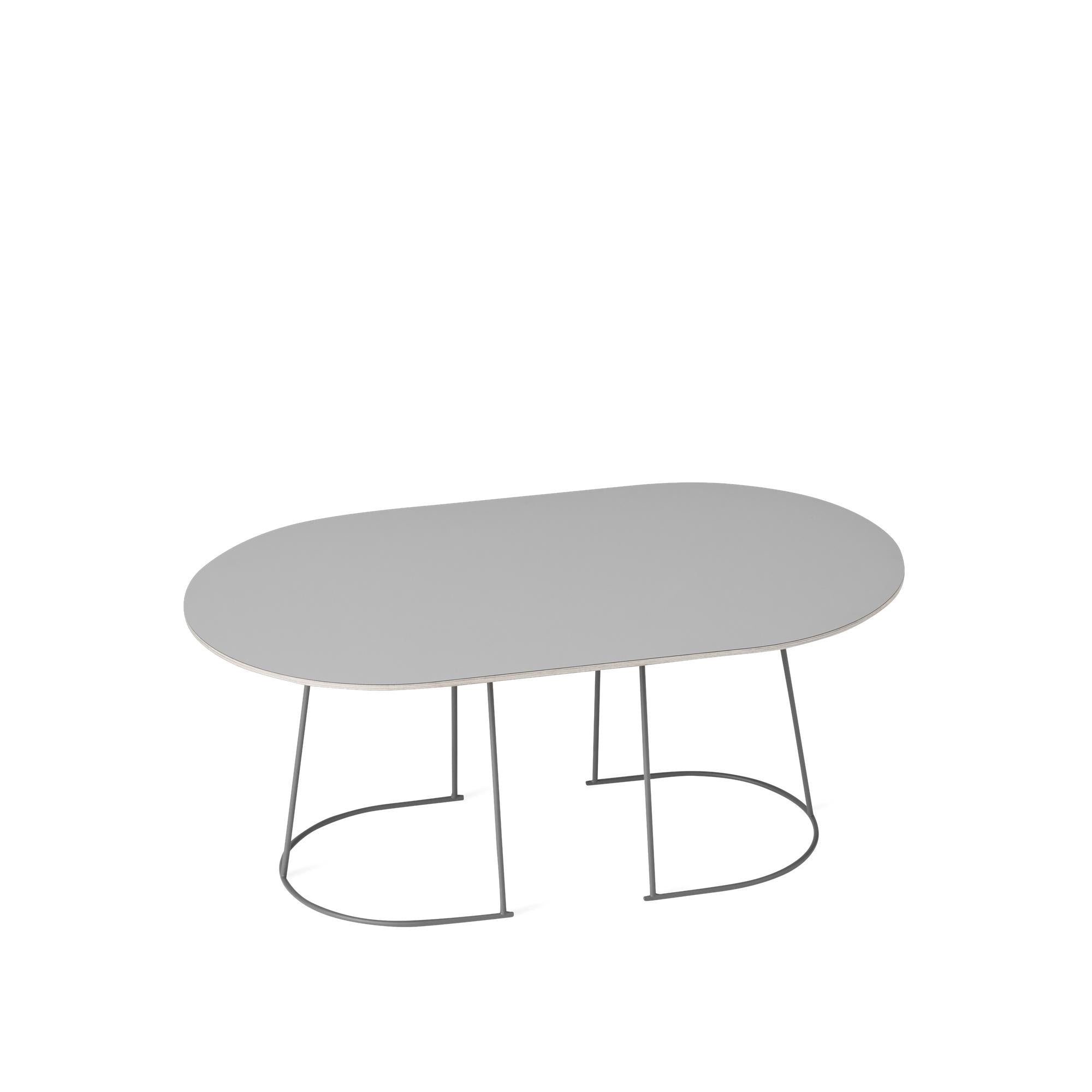 Mesa de café Muuto Airy 88 x51 cm, gris