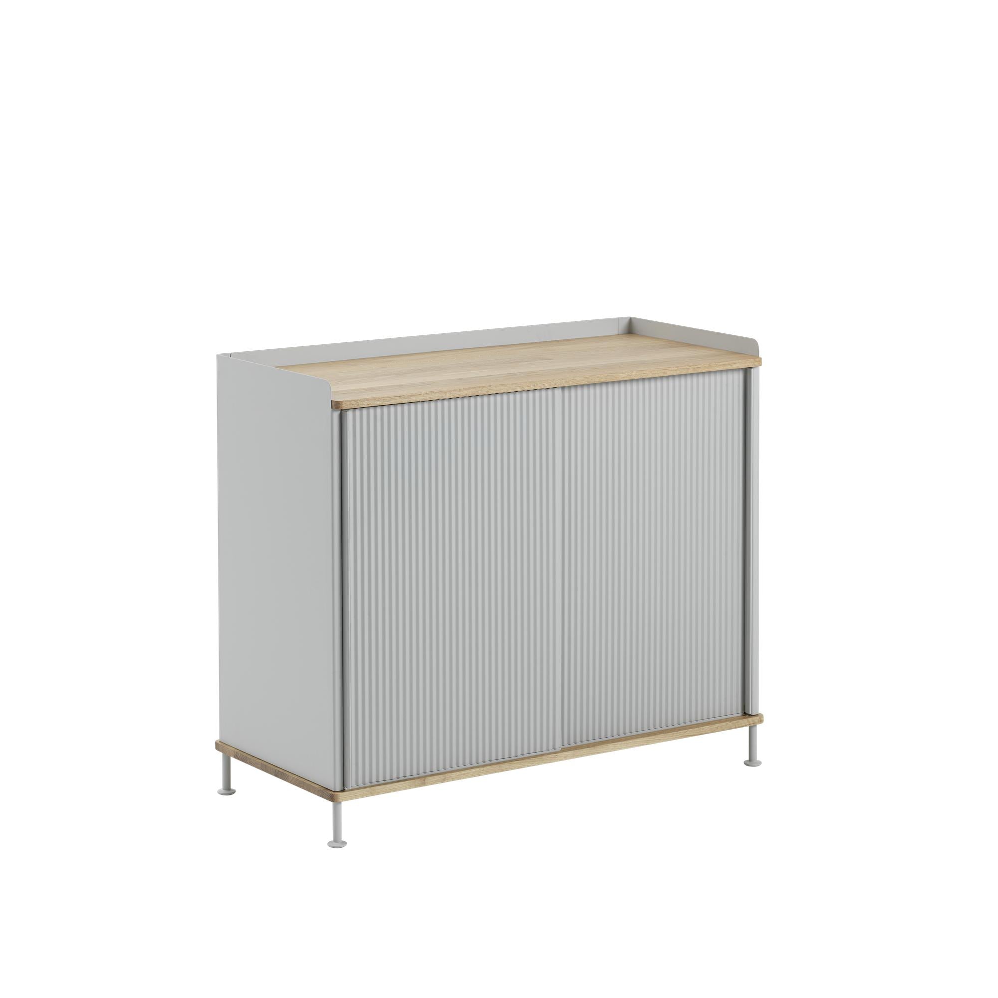 Muuto Enfold Cabinet High, Eiche/Grau