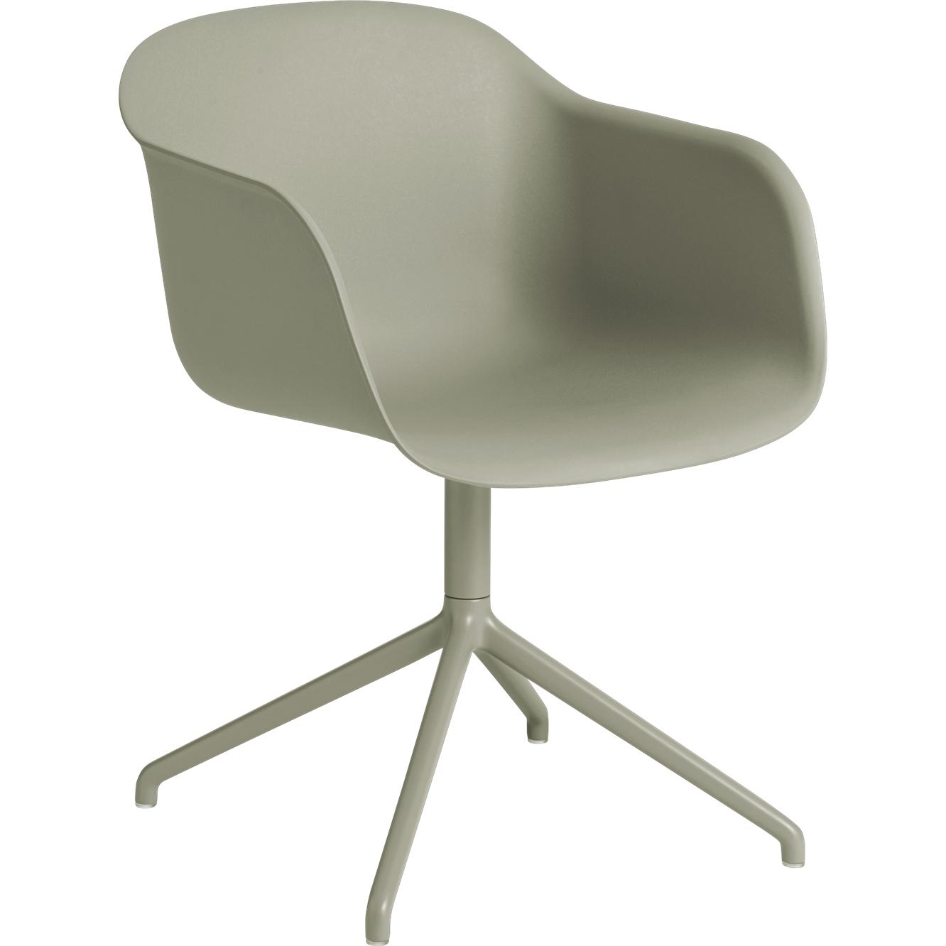 Muuto vezel fauteuil zwenkbasis, vezelstoel, groen