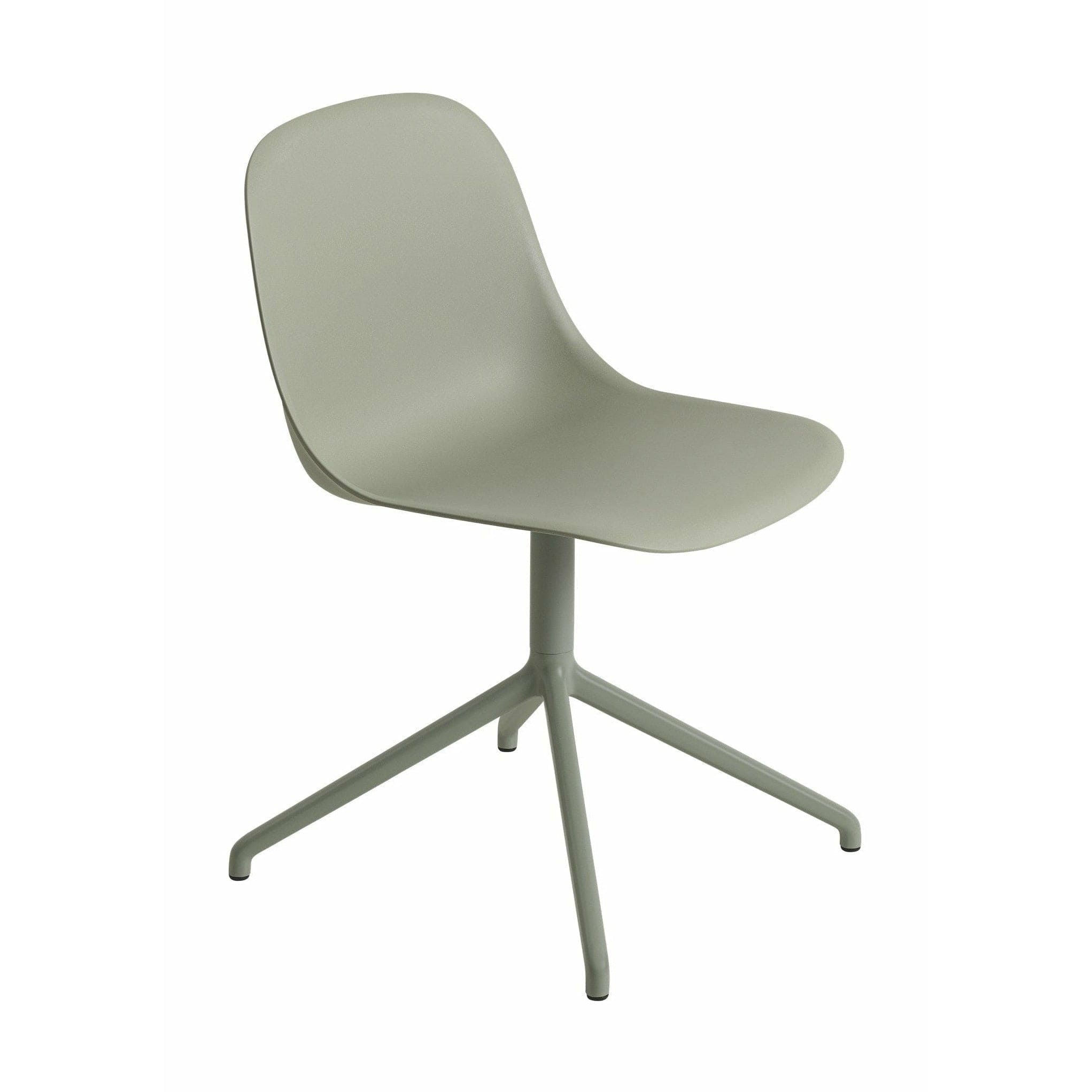 Muuto Fiber Side Chair Made Of Recycled Plastic Swivel, Green/Green
