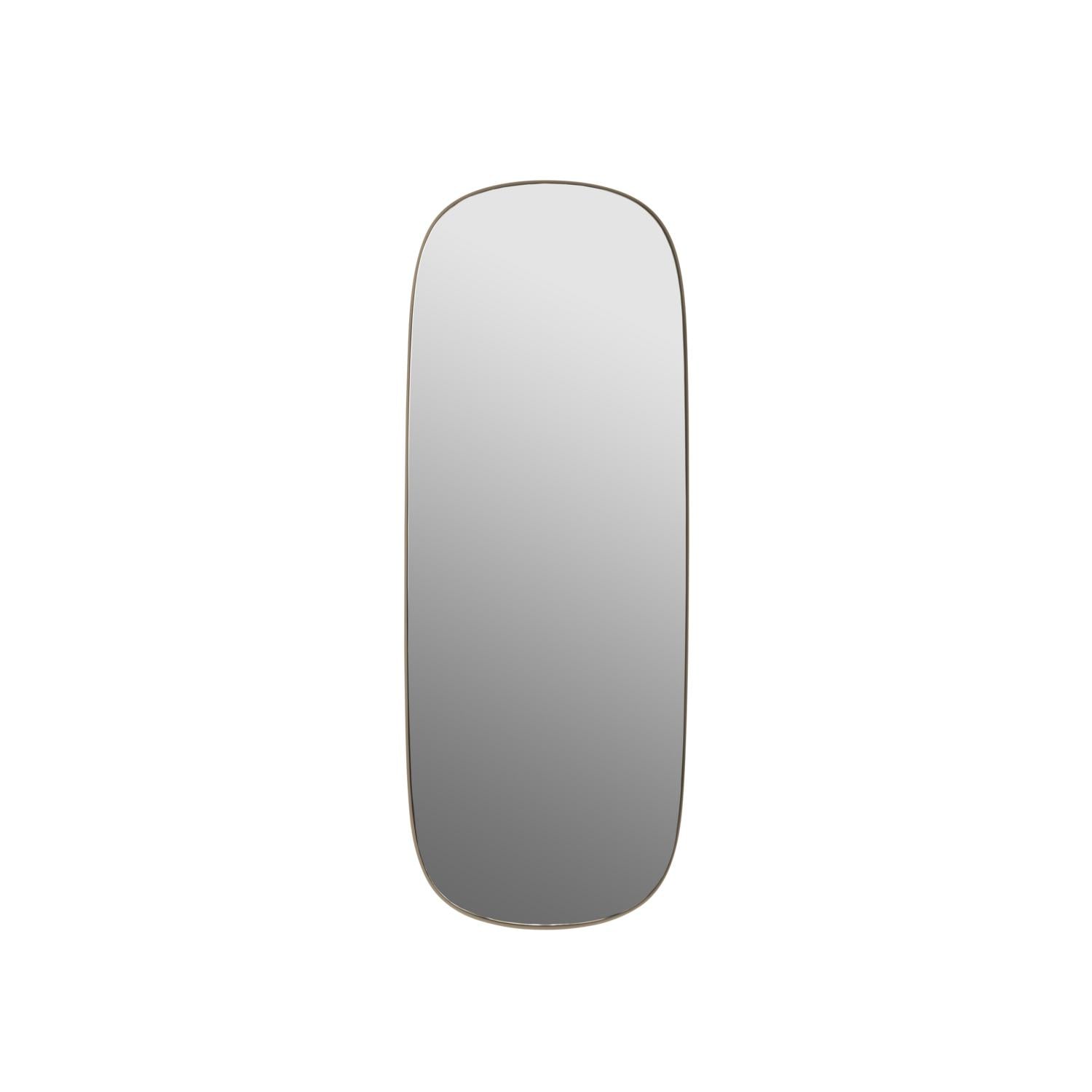 Muuto emoldurado espelho grande, taupe/claro