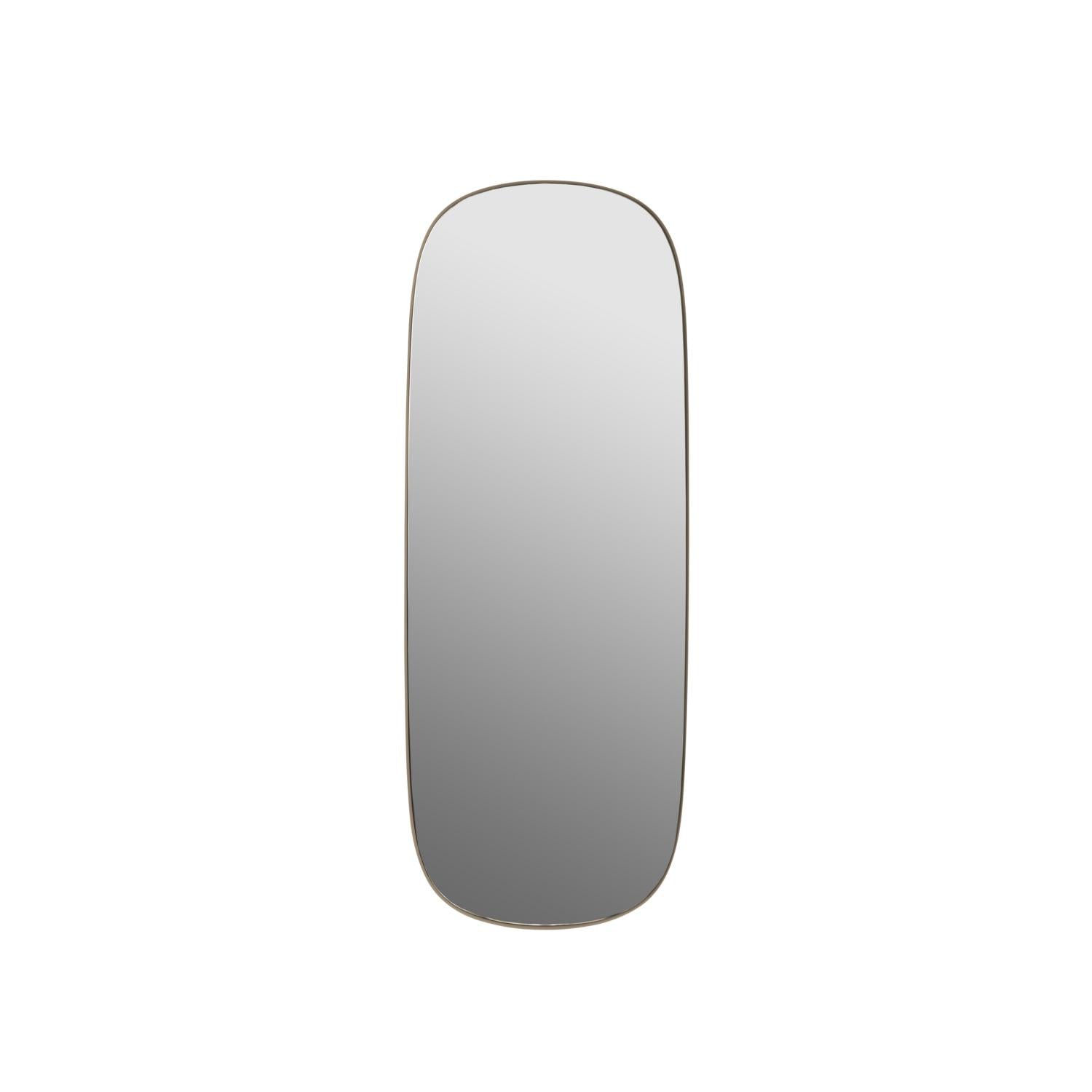 Miroir encadré muuto grand, taupe / clair