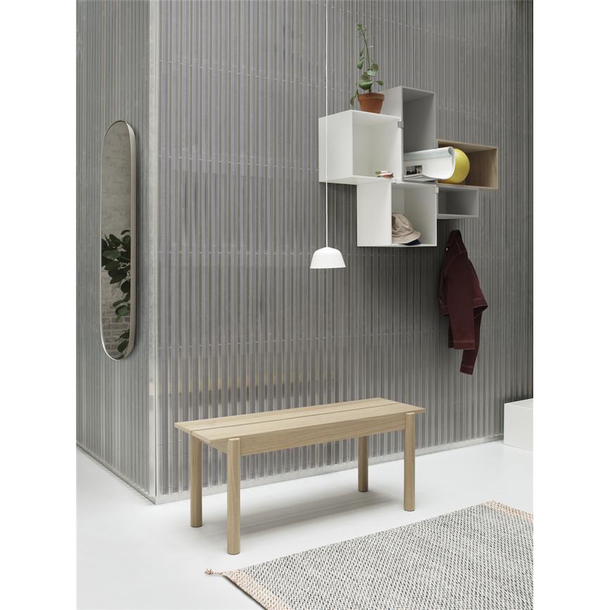 Banco de madeira linear Muuto, L 170 cm