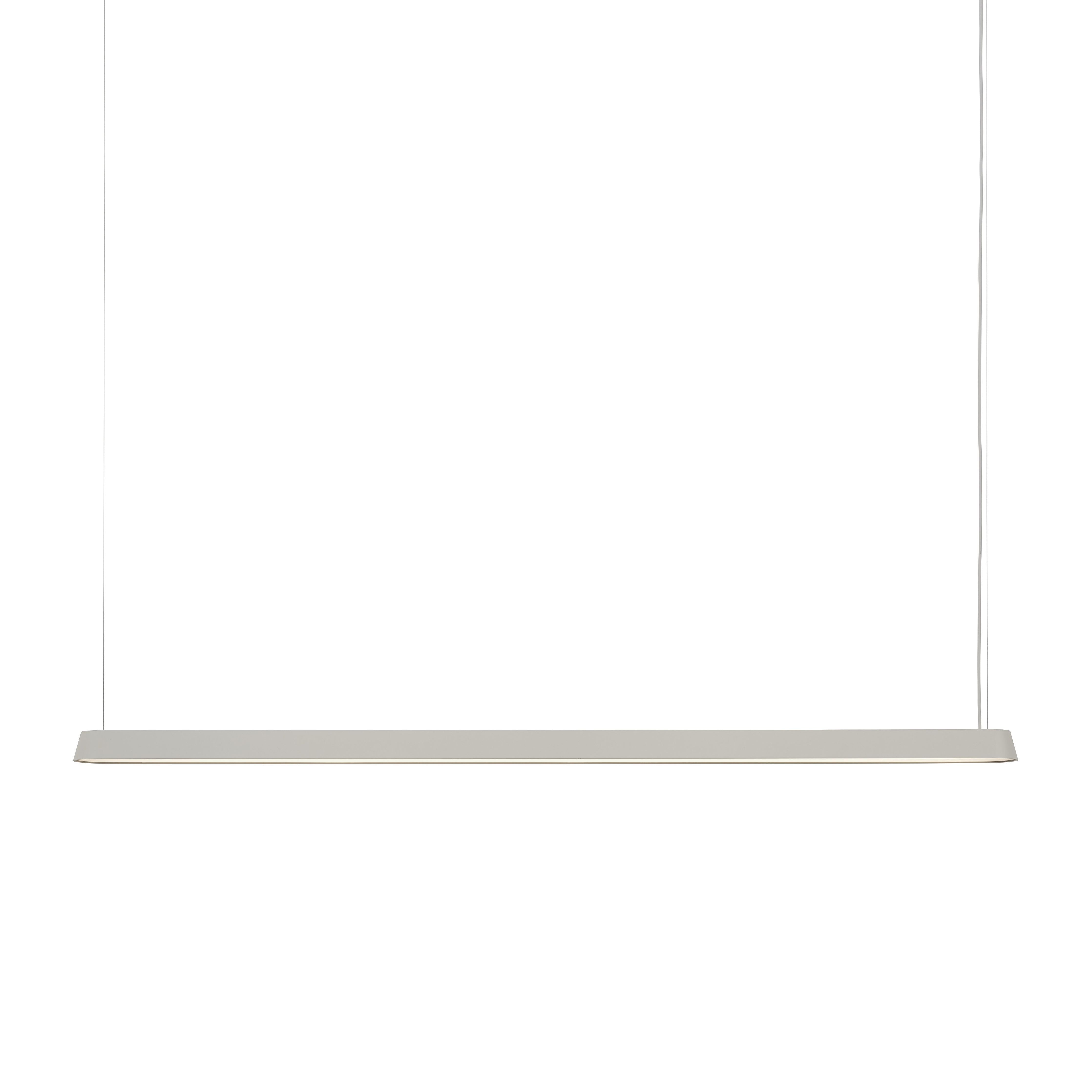 Lâmpada de suspensão linear Muuto 169 cm, cinza