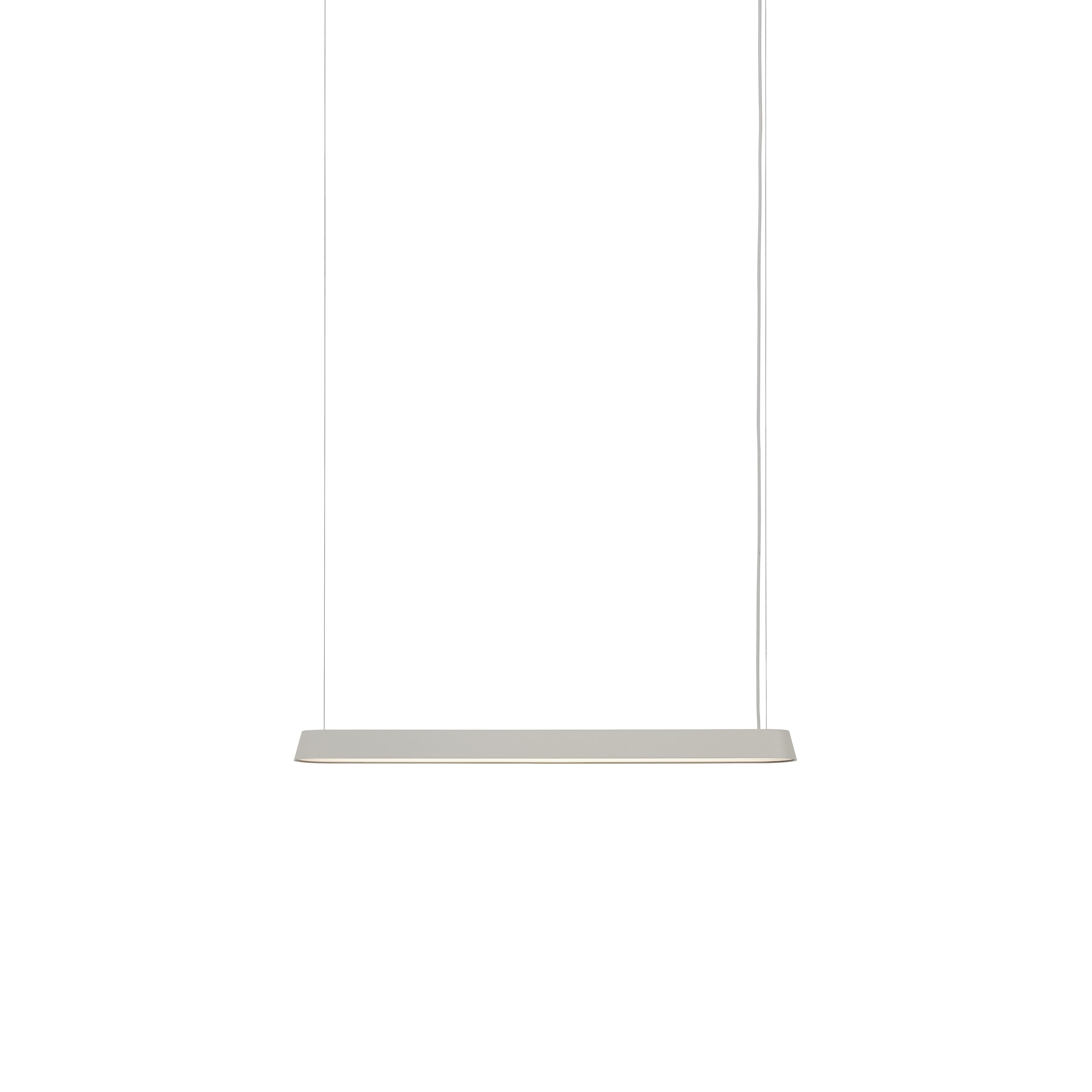Lámpara de suspensión lineal muuto 87 cm, gris