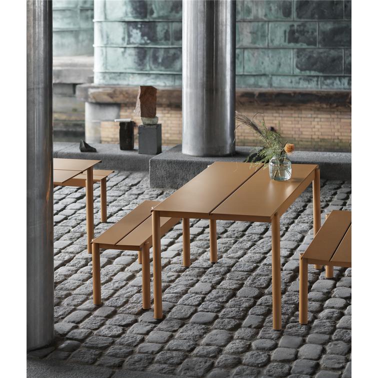 Muuto Linear Steel Table 200 x75 cm, negro
