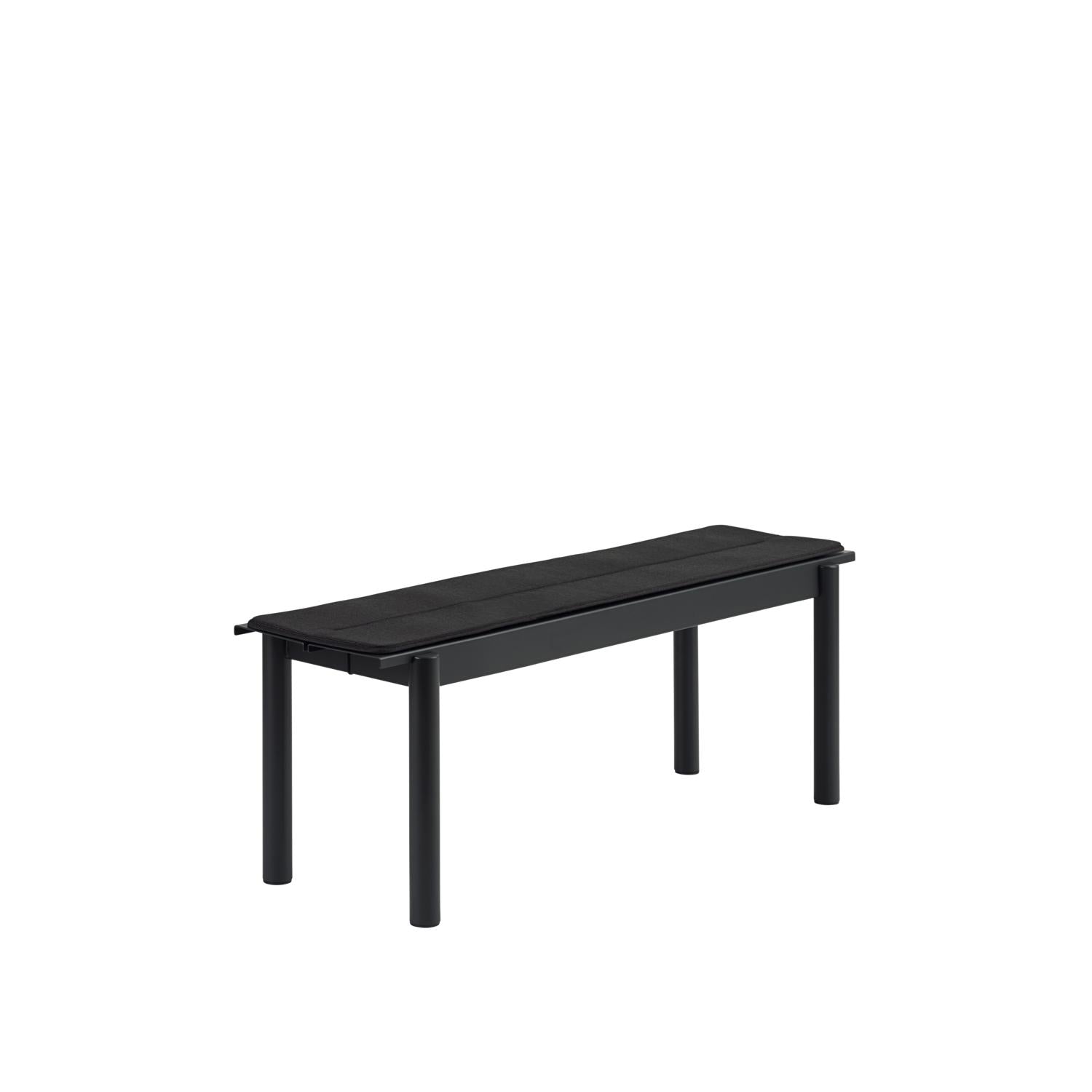 Muuto Linear Steel Bench Seat Pad 110 Cm, Black