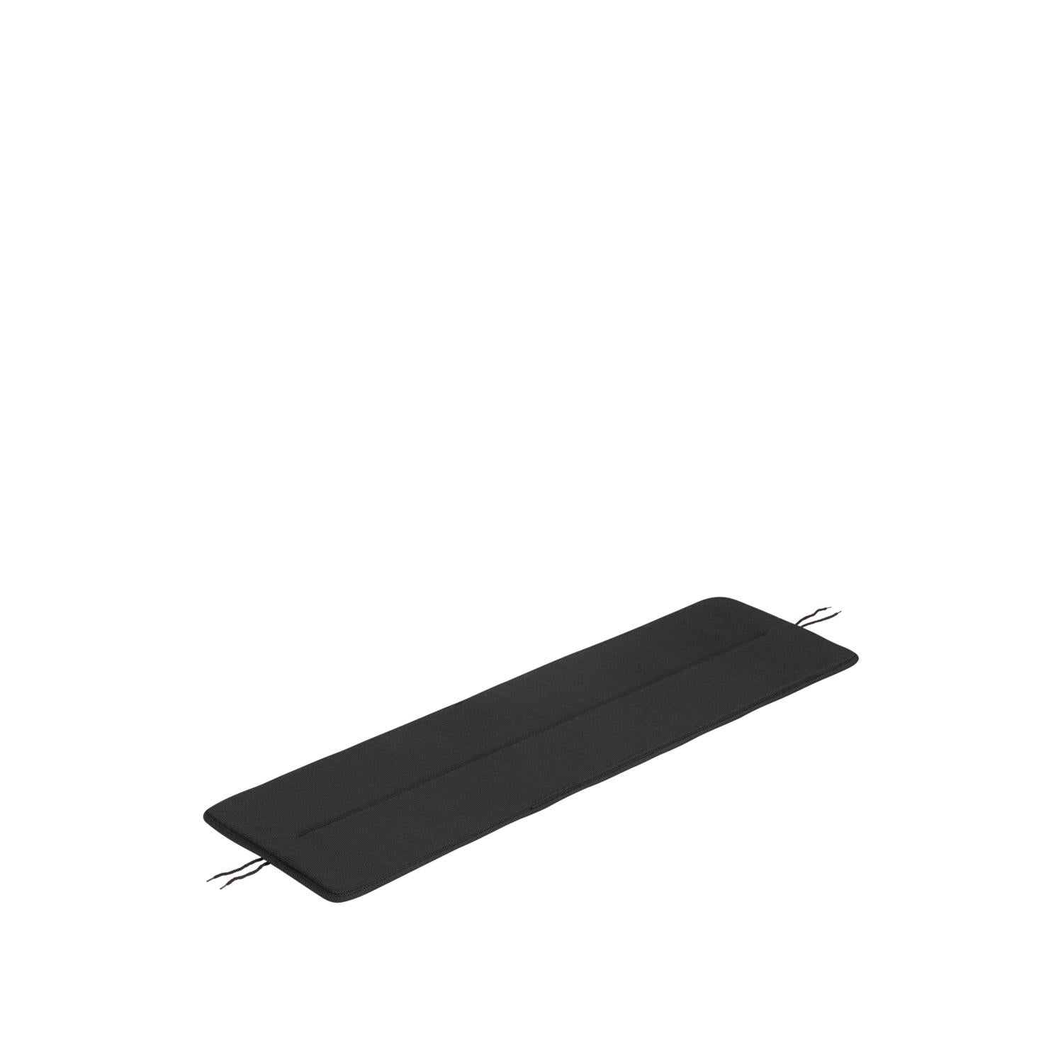 Almohadilla de banco de acero lineal muuto 110 cm, negro