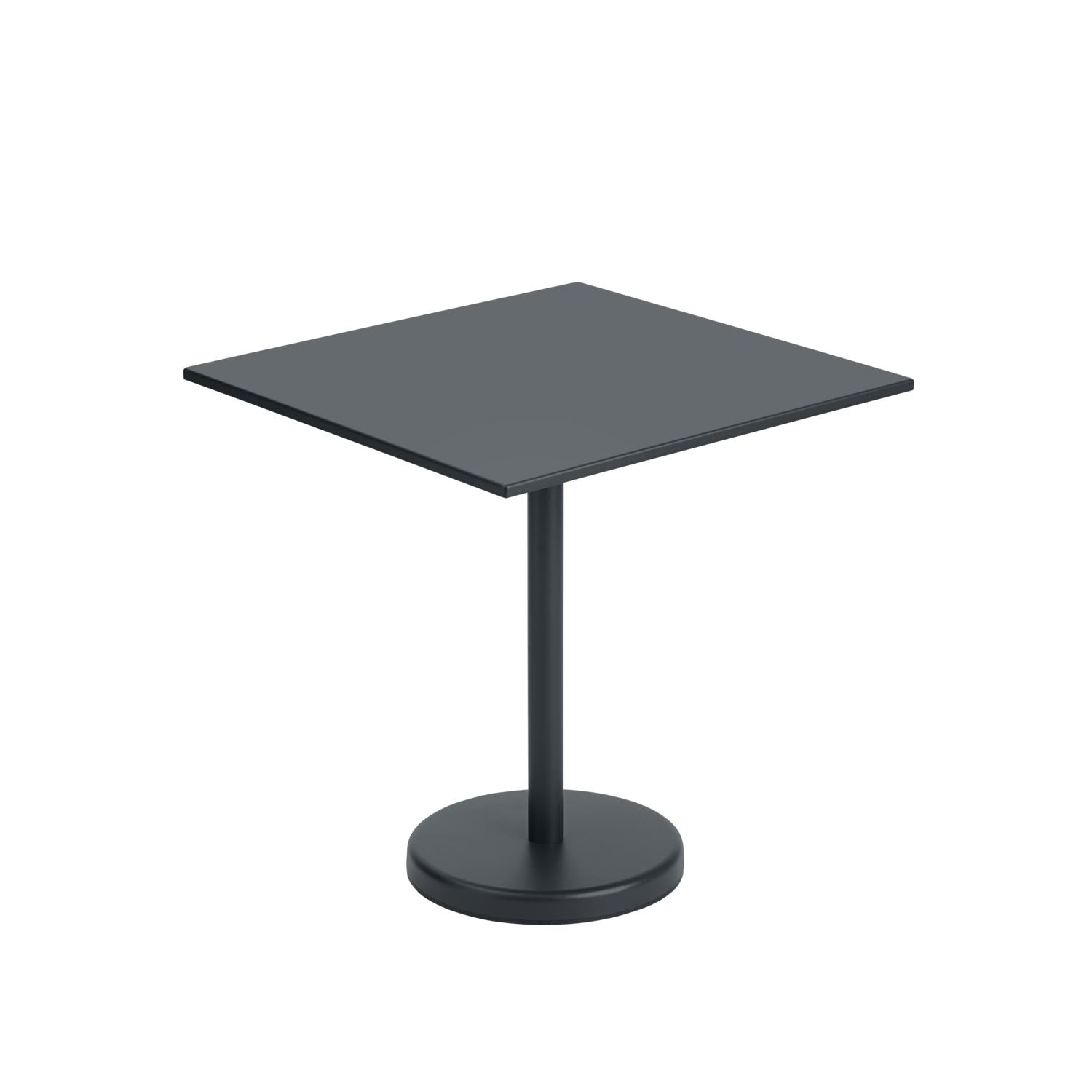 Muuto Linear Steel Café Table 70 X70 Cm, Black