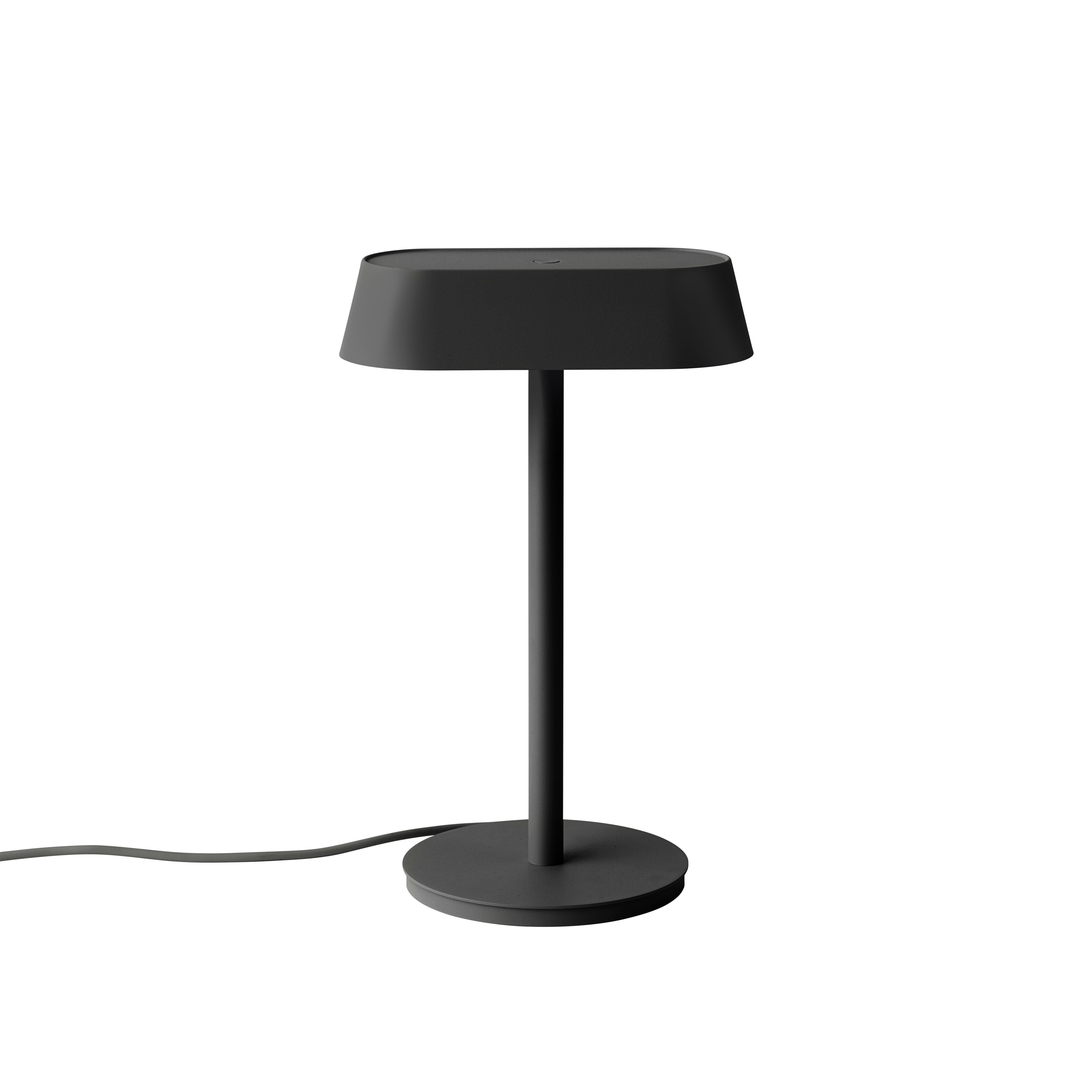 Lámpara de mesa lineal muuto, negro