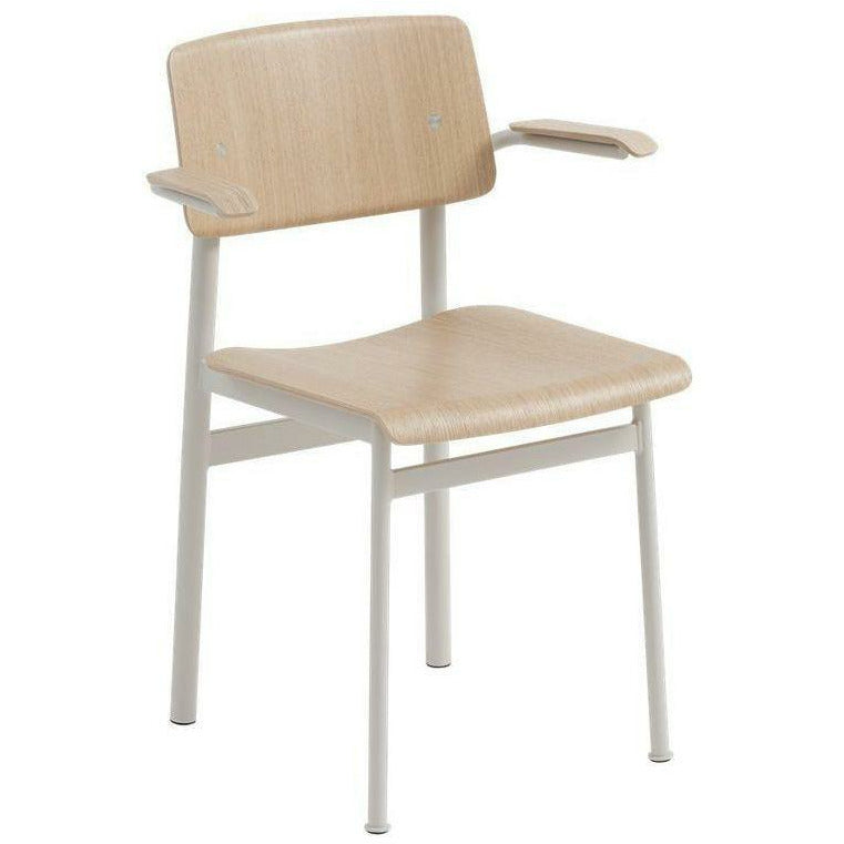 Muuto Loft Chair With Armrest, Oak/Grey
