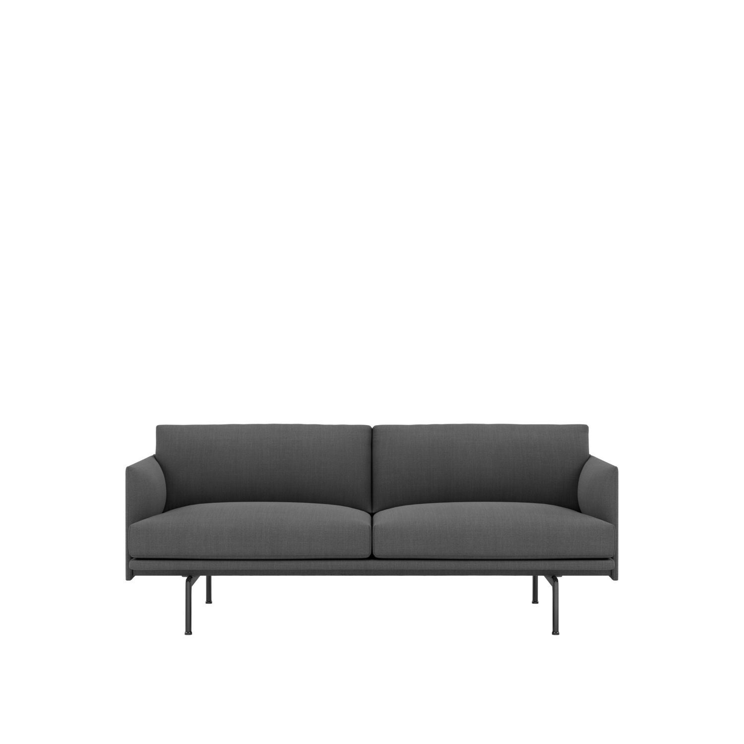 Muuto Outline Sofa 2 Seater, tissu, remix 163