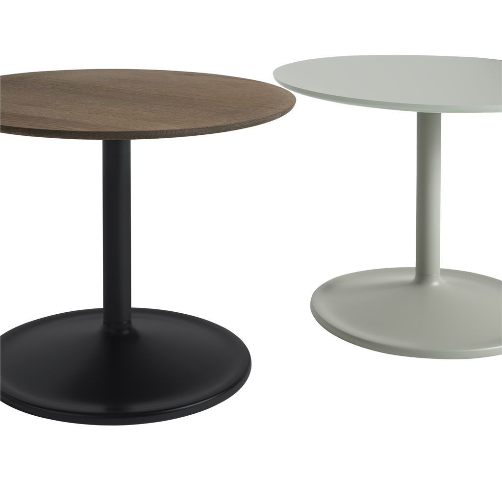 Table d'appoint douce Muuto Øx h 41x48 cm, à l'abri du blanc