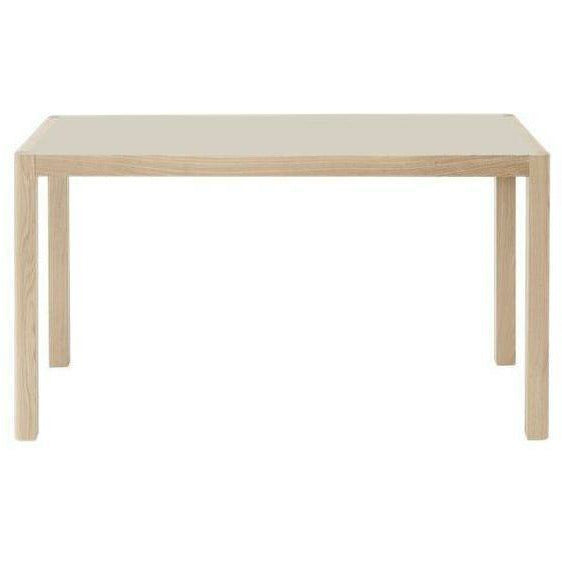 Muuto Workshop -Tisch, warmes graues Linoleum/Eiche