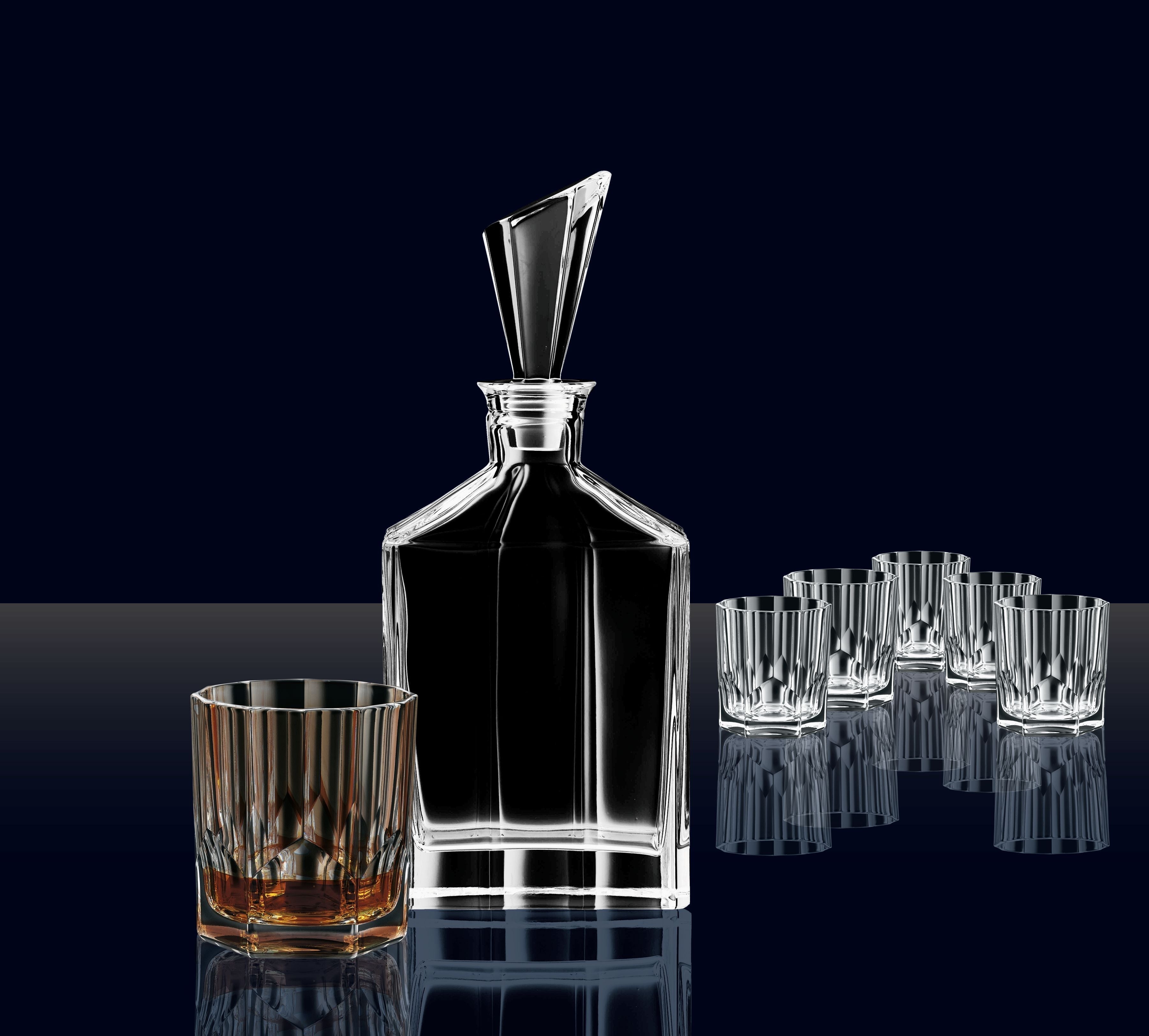 Nachtmann Aspen Whisky Set, Carafe + 6 glasögon