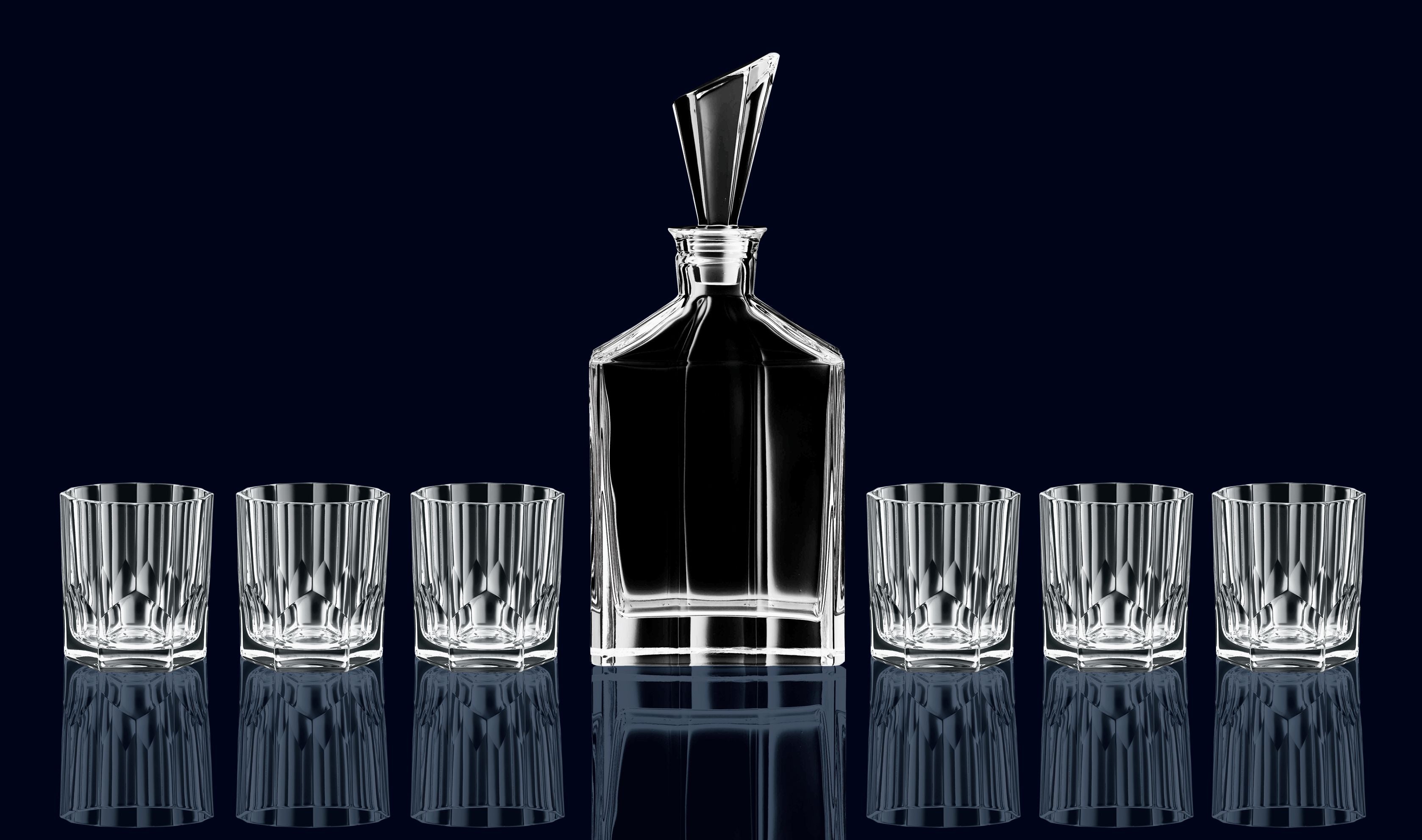 Nachtmann Aspen Whisky Set, Carafe + 6 glasögon