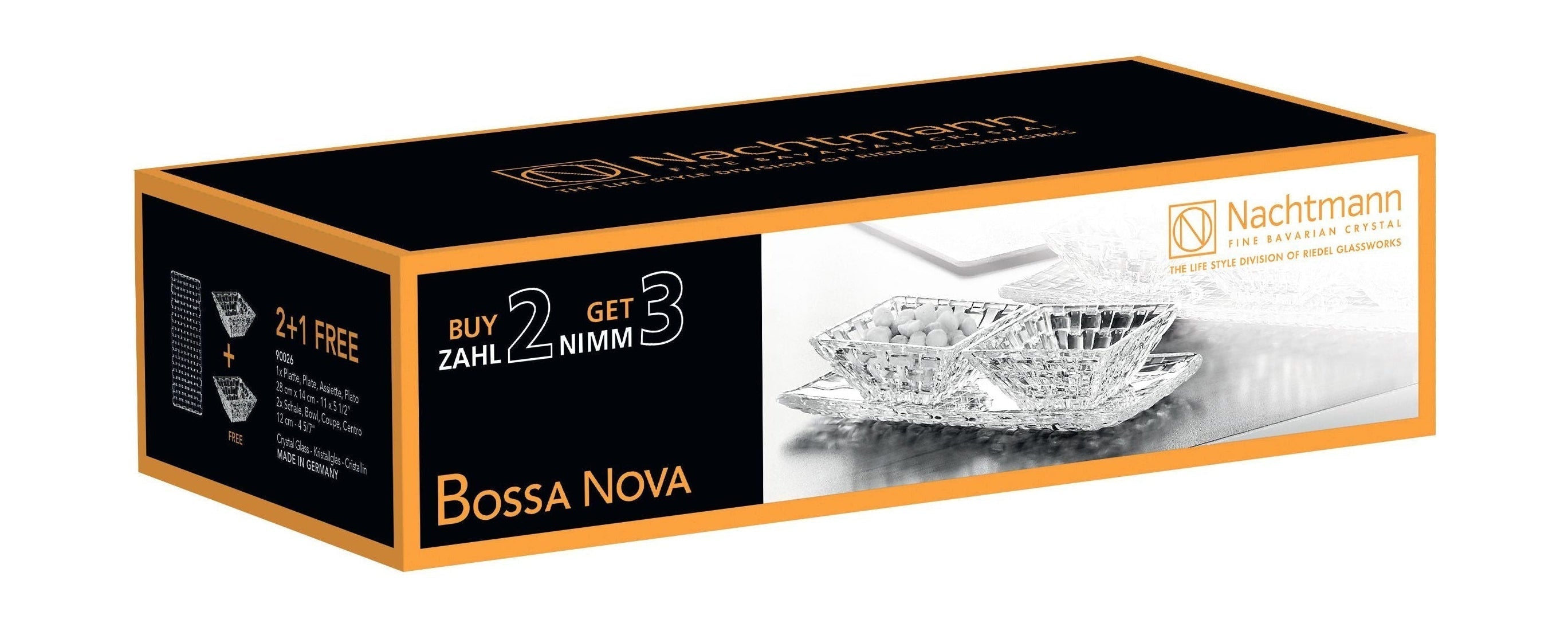 Nachmann Bossa Nova Crystal Bowls Advantage Set, 3 -Set von 3