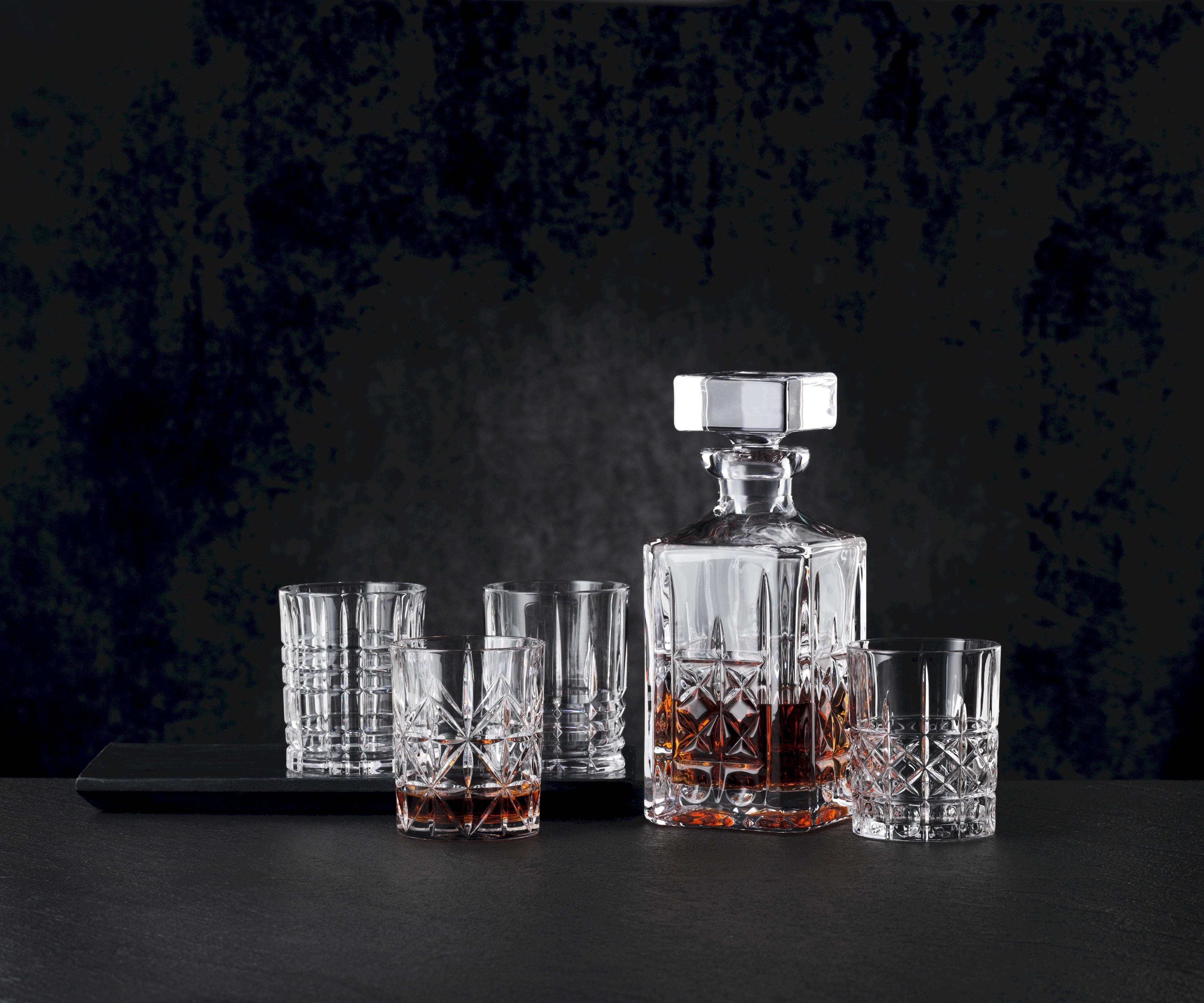 Nachtmann Highland Whisky Sæt, 1 carafe + 4 verres