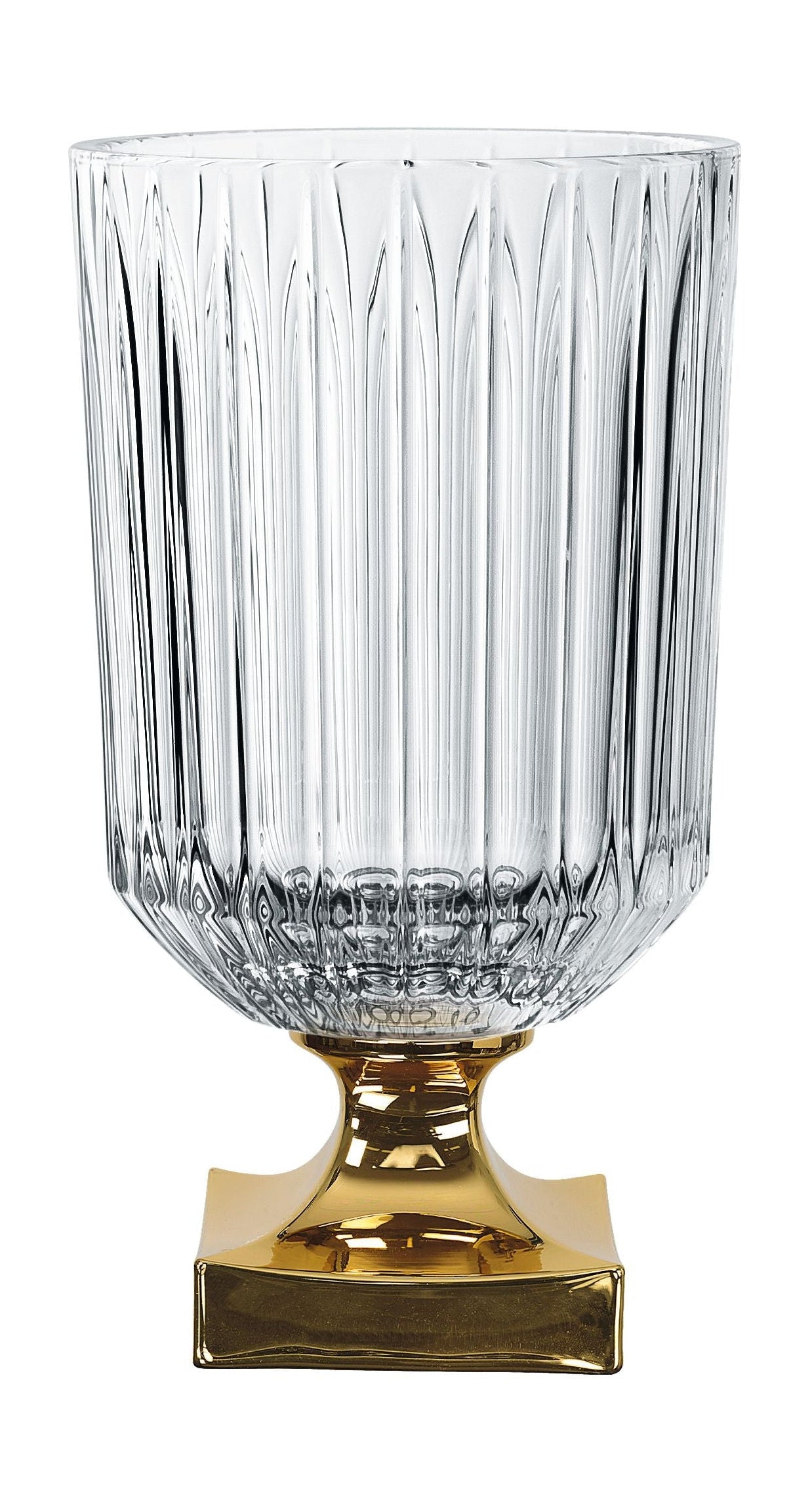 Nachmann Minerva Vase zu Fuß Goldbeschichtet, 32 cm