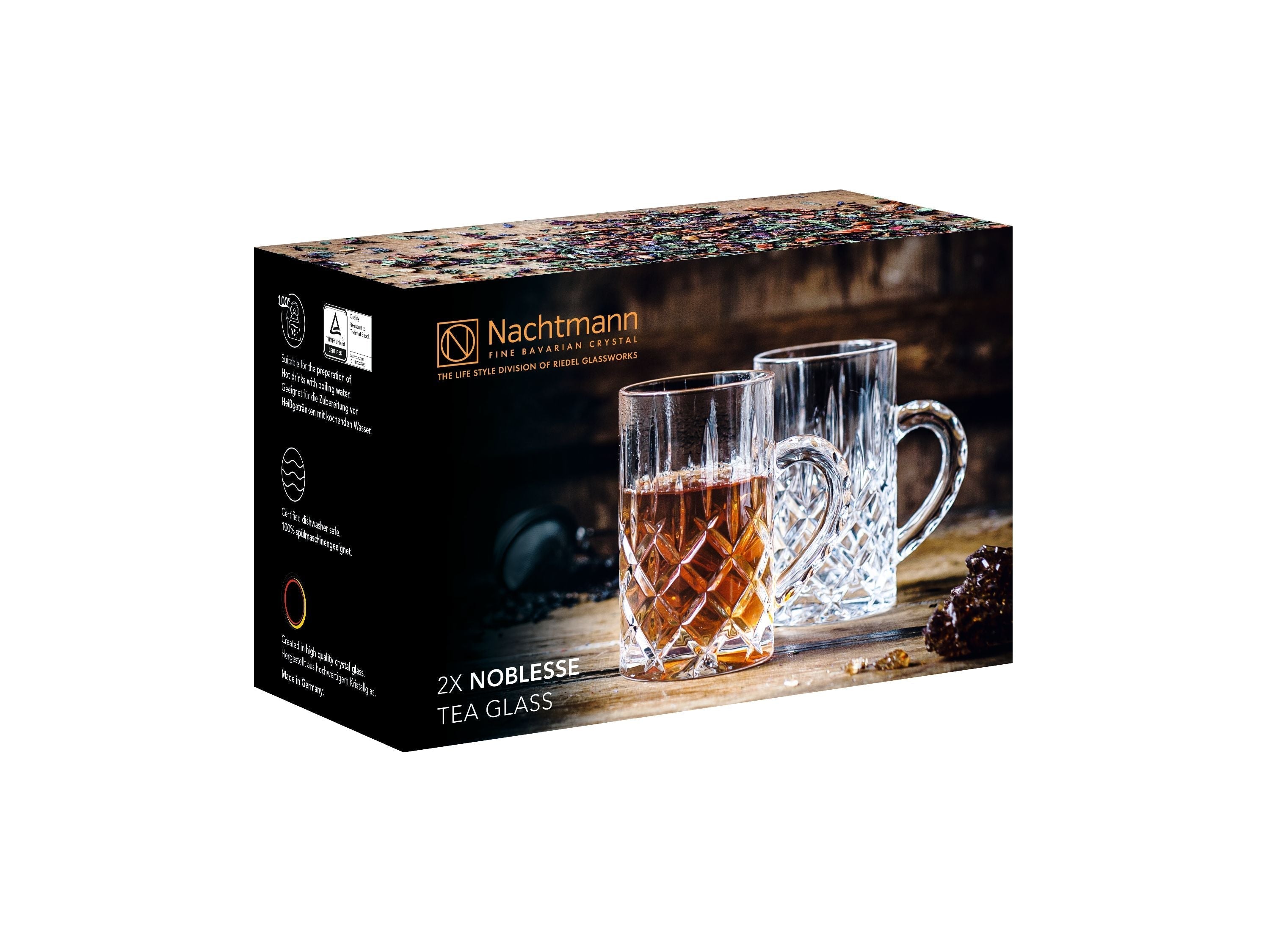 Nachtmann Noblesse Glass para bebidas calientes, conjunto de 2