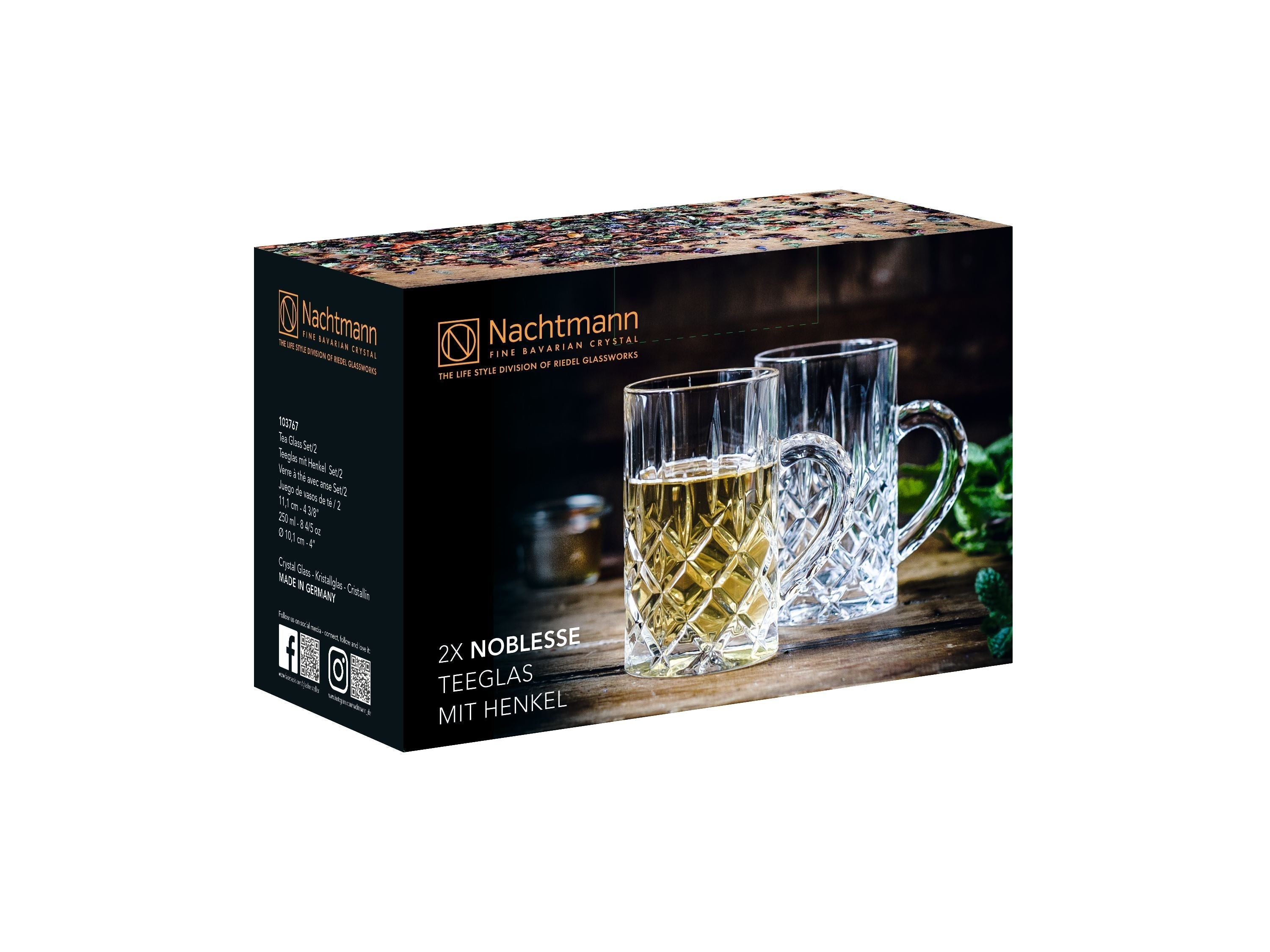 Nachtmann Noblesse Glass para bebidas calientes, conjunto de 2