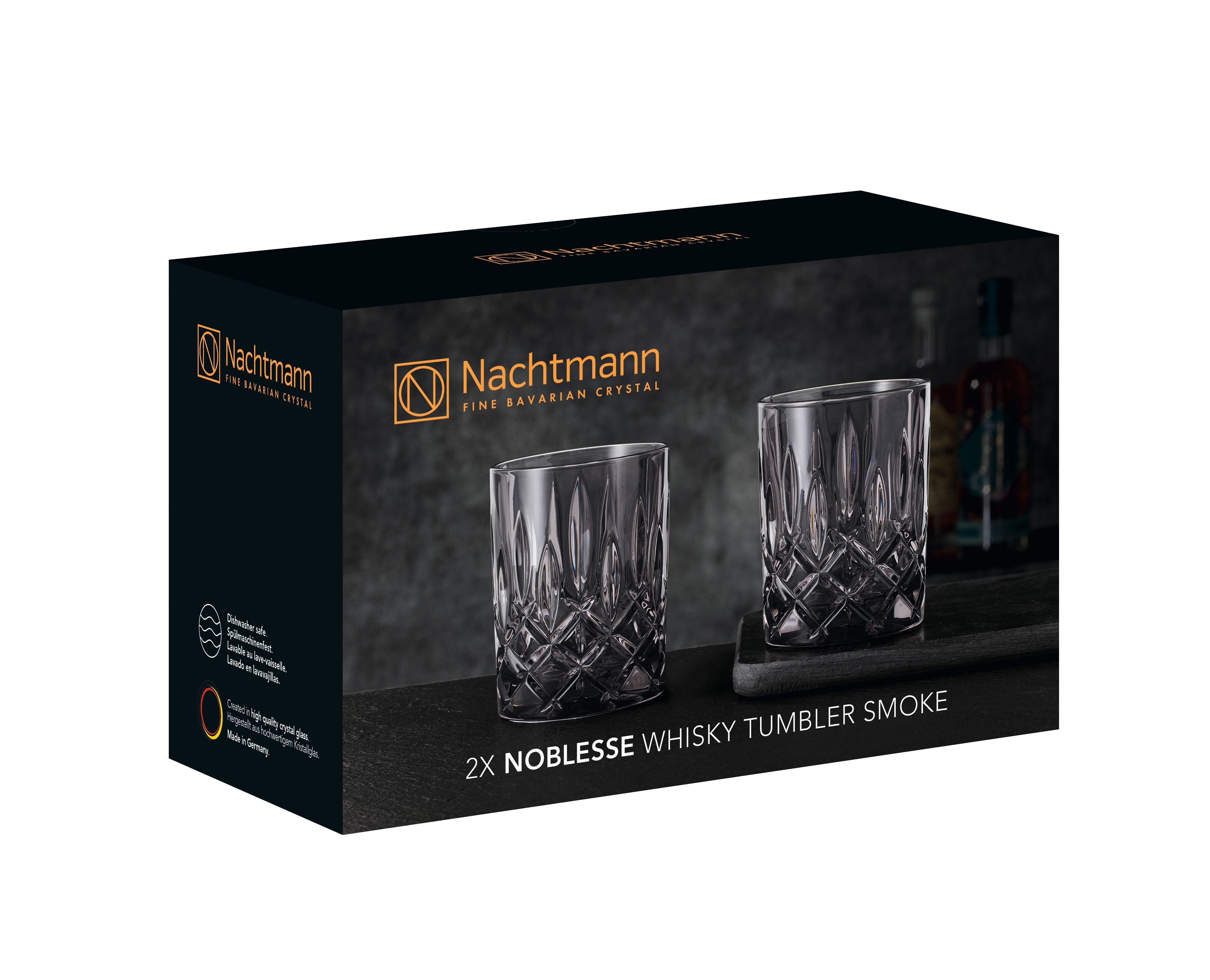 Nachtmann noblesse whisky glas røg 295 ml, sæt med 2