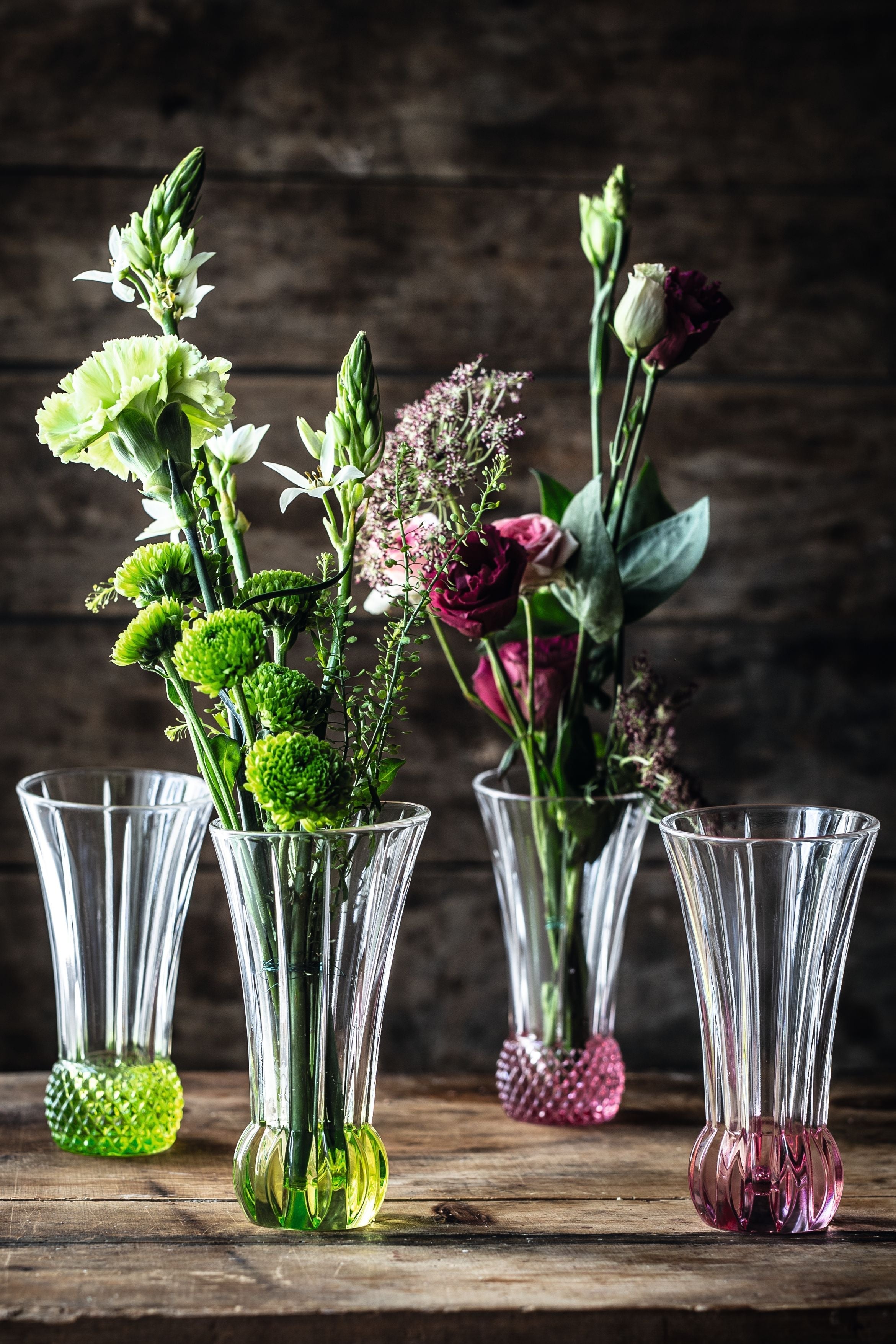 Nachtmann Spring Table Vases Lime, Sæt på 2