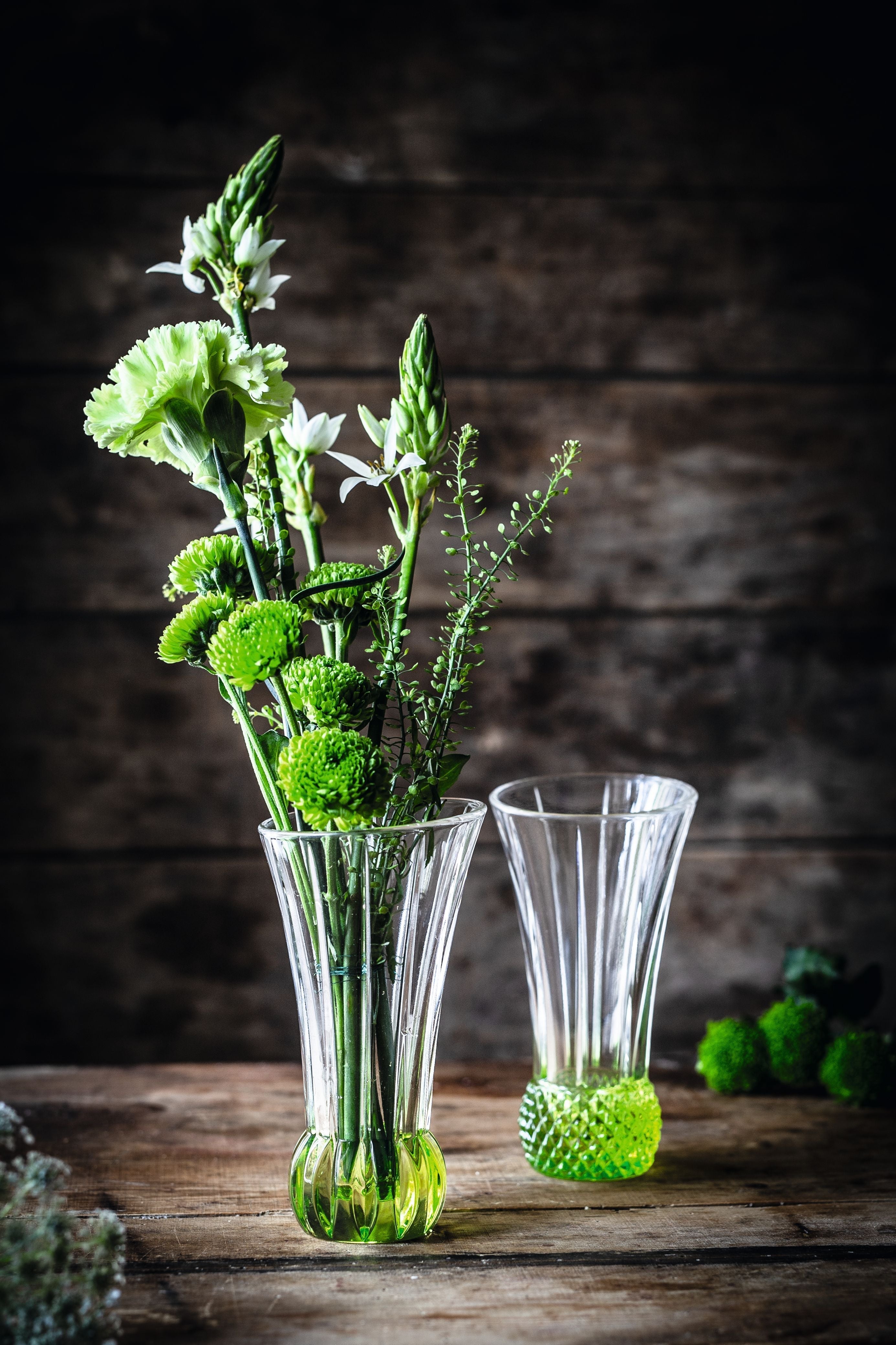 Nachtmann Spring Table Vases Lime, Sæt på 2