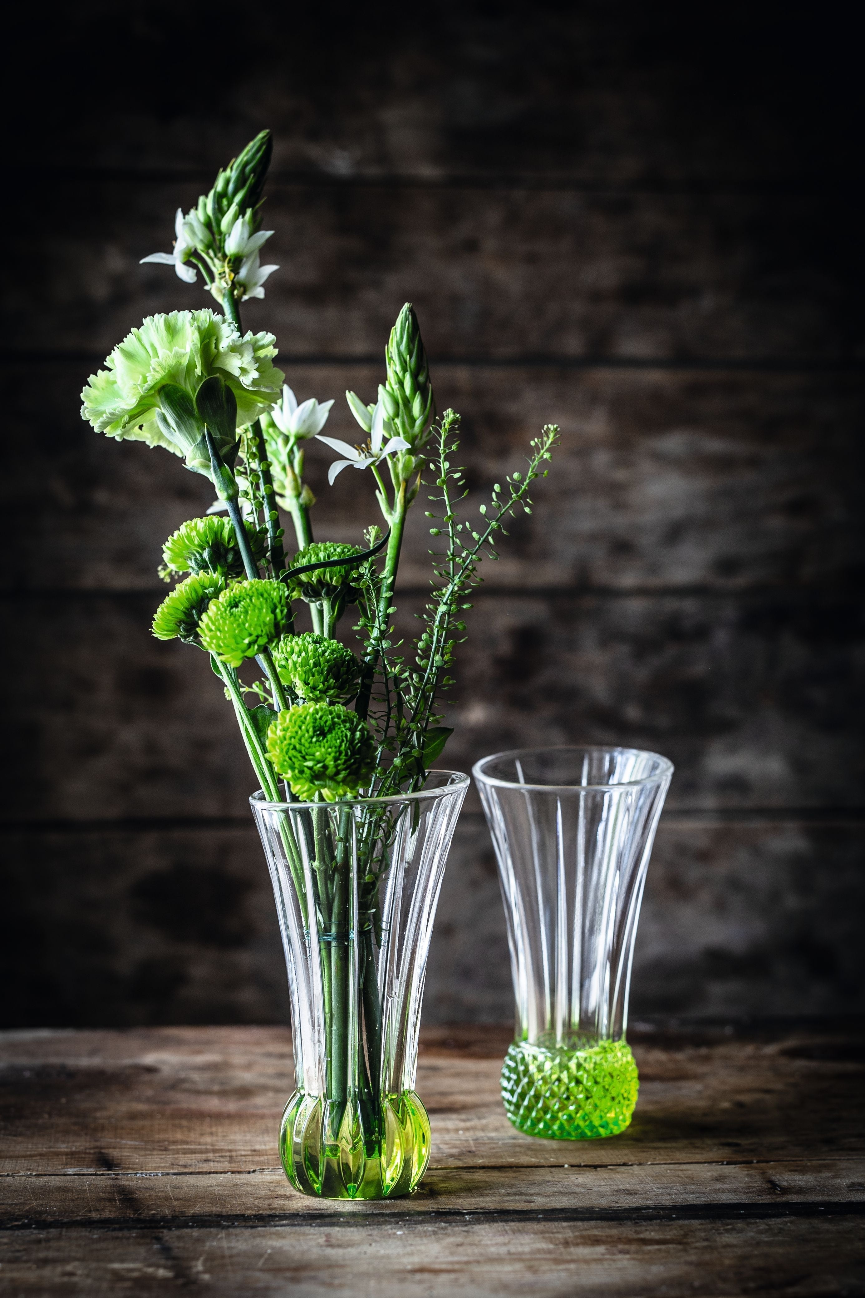 Nachtmann Spring Table Vases Lime, Sæt på 2