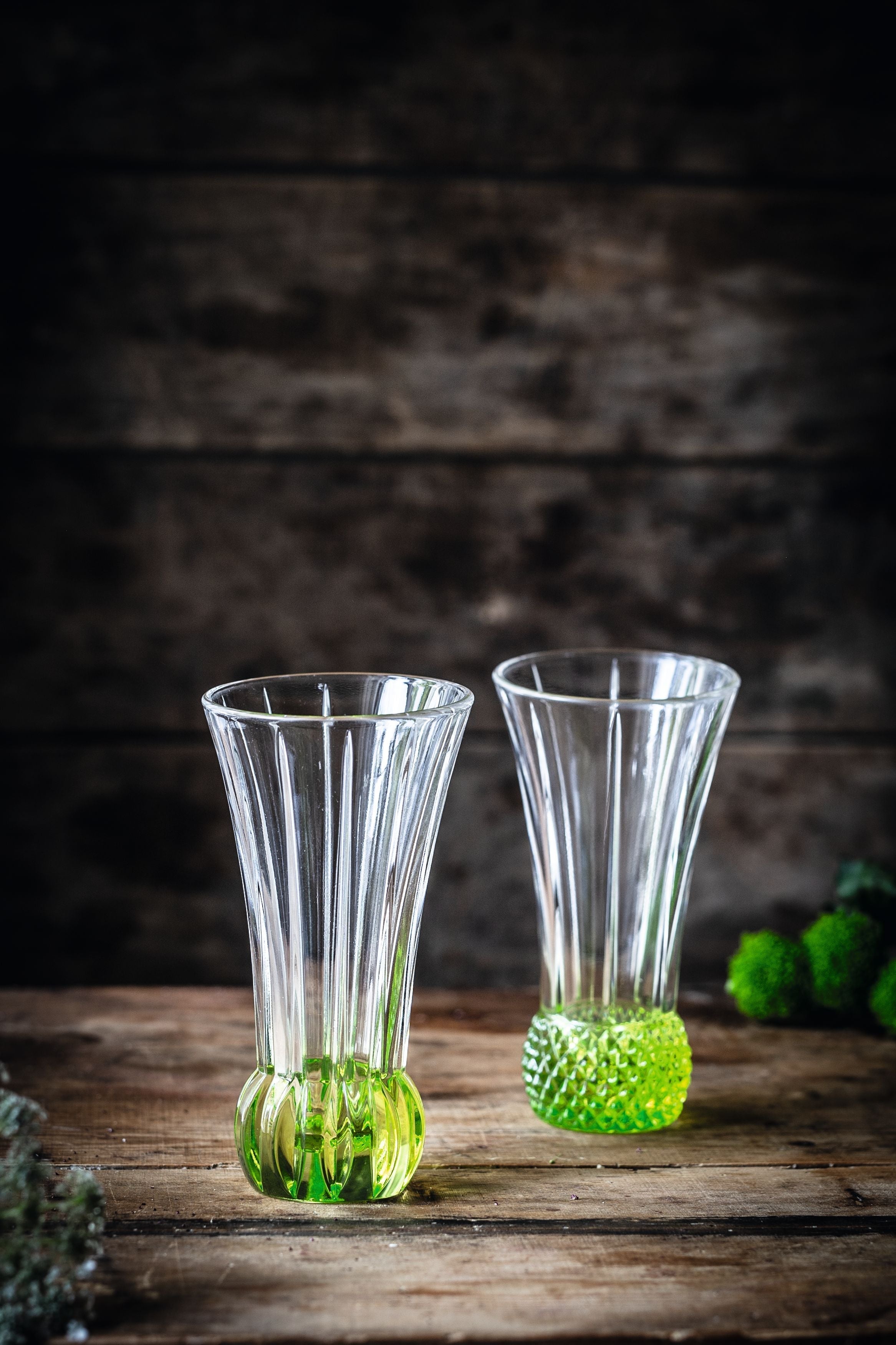 Nachtmann Spring Table Vases Lime, Set Of 2