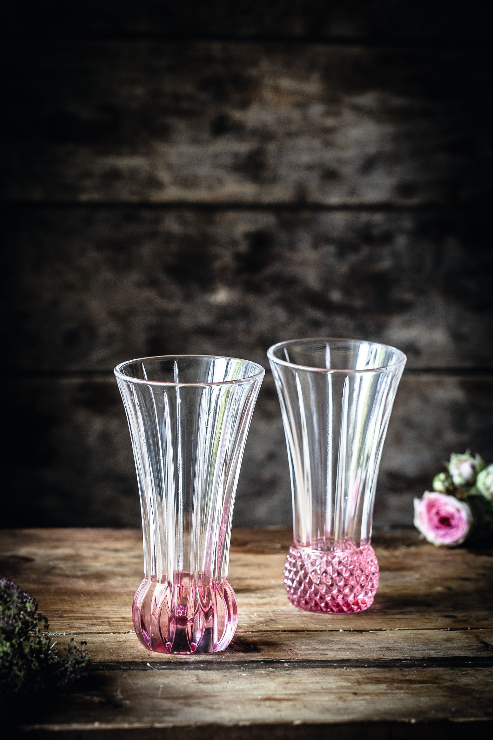 Nachtmann Spring Table Vases Rosè, Set Of 2