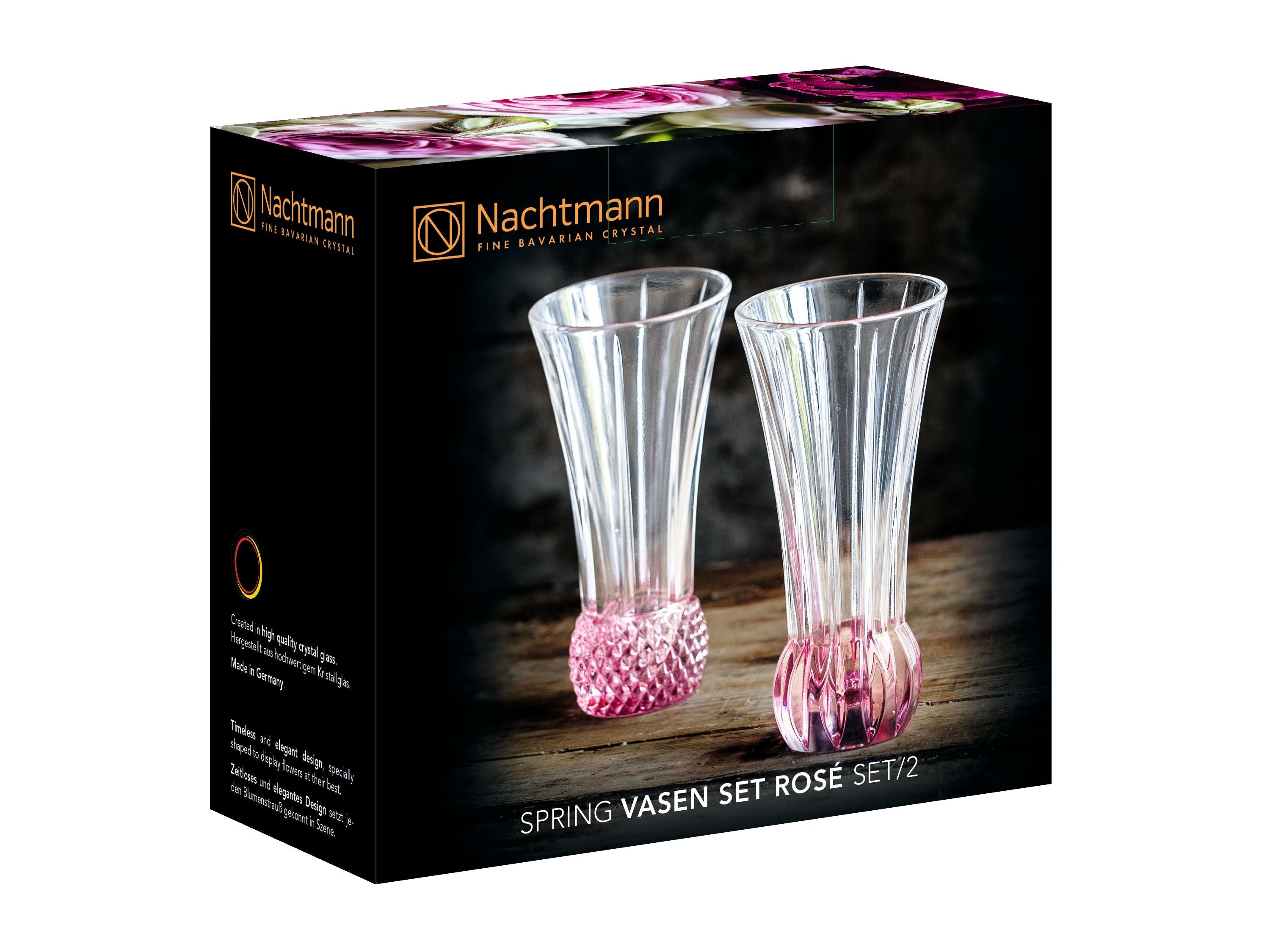 Nachtmann Spring Table Vases Rosè, Sæt på 2