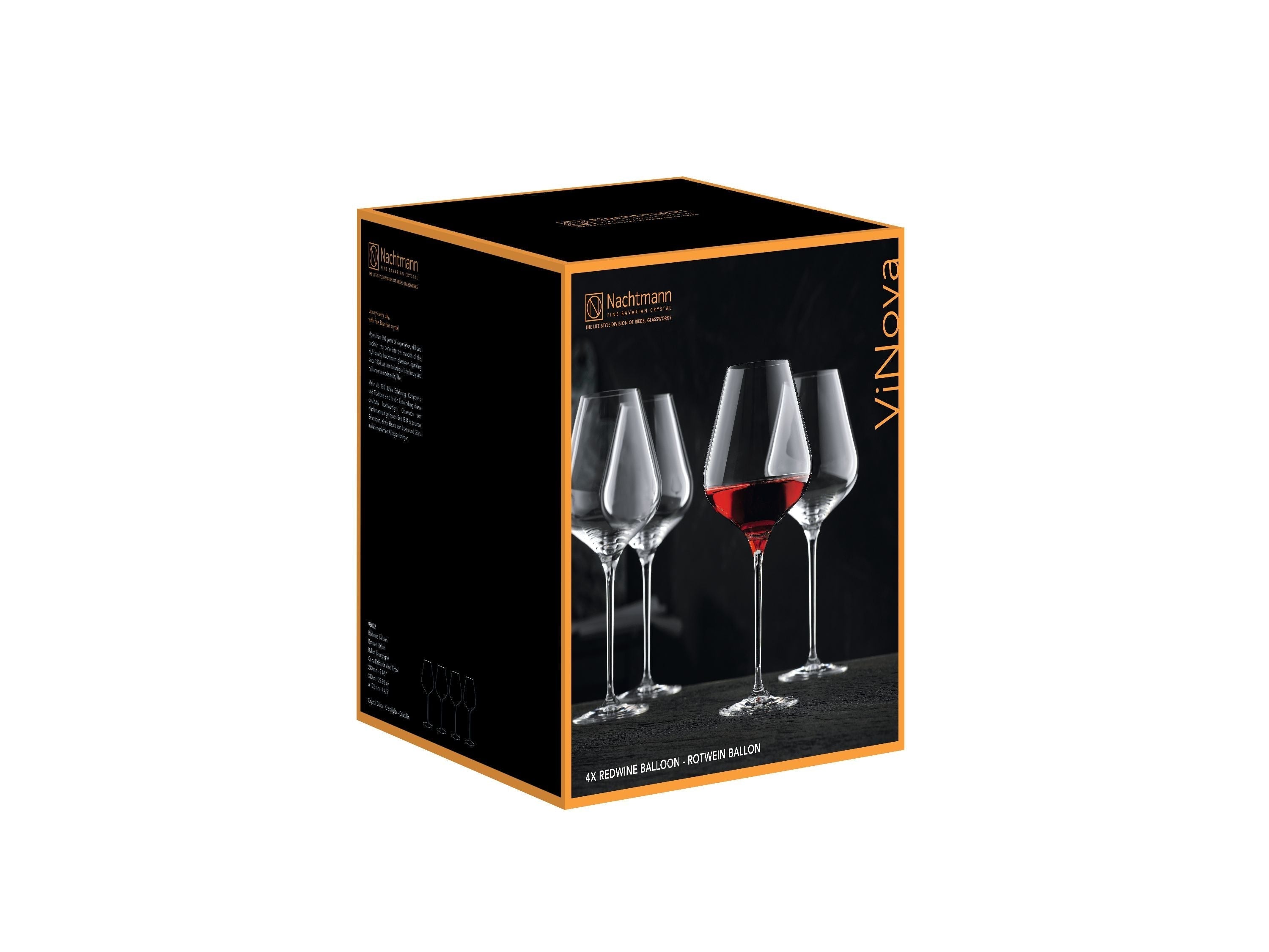 Nachtmann VI Nova Burgundy Glass 840 ml, uppsättning av 4