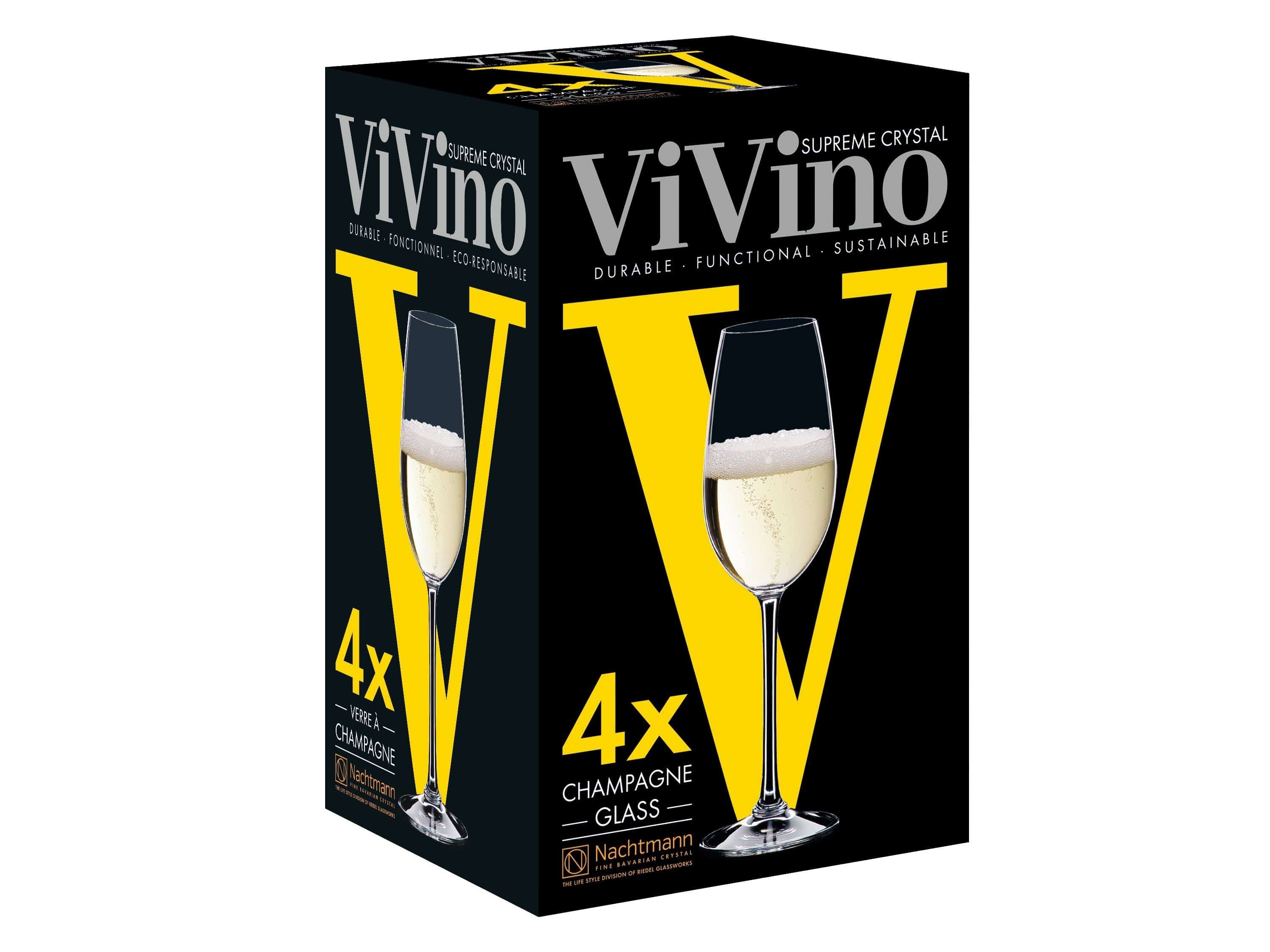 Nachtmann VI Vino Champagne Glass 260 ml, uppsättning av 4