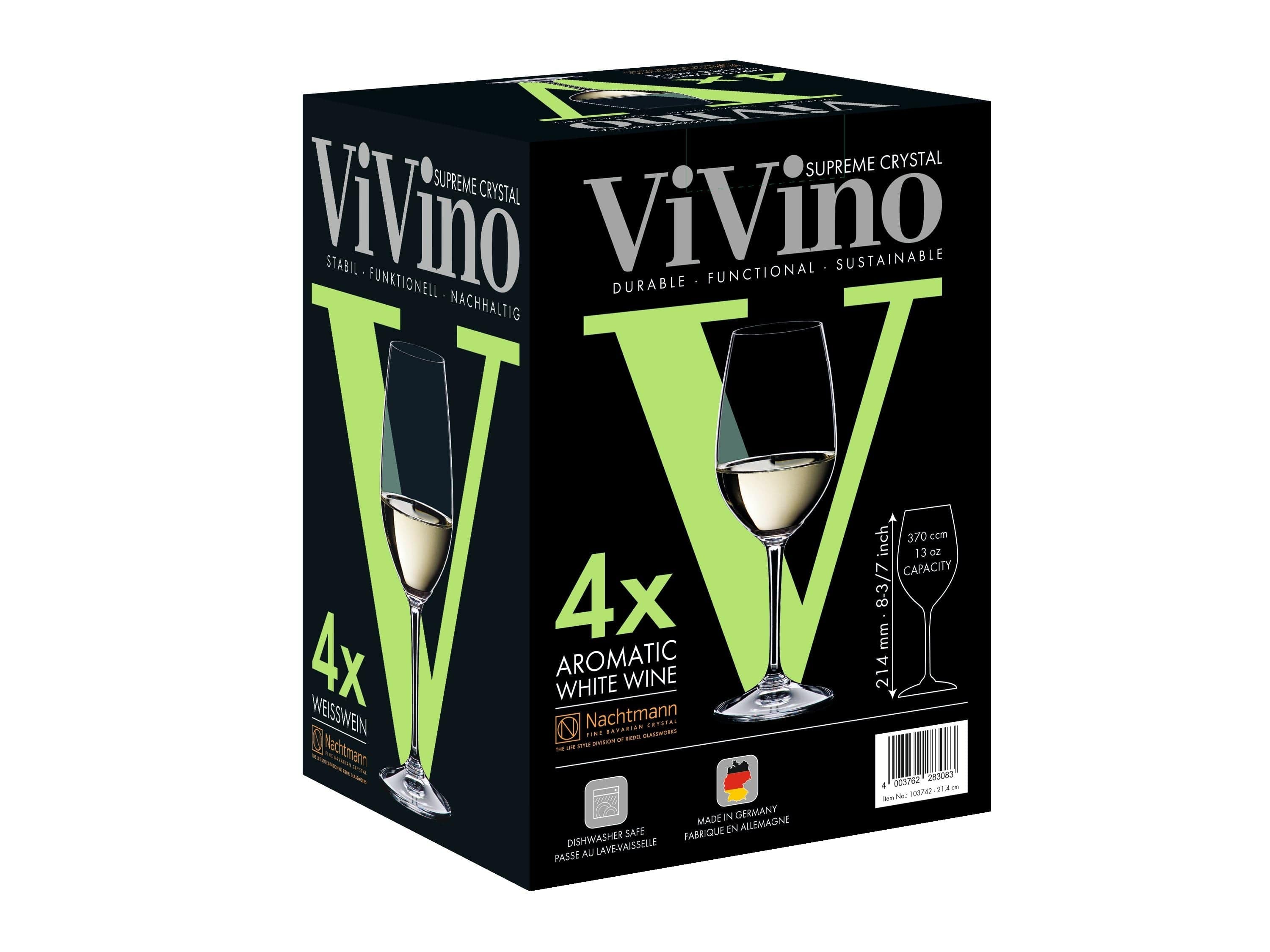 Nachtmann VI Copa de vino blanco de vino 370 ml, juego de 4