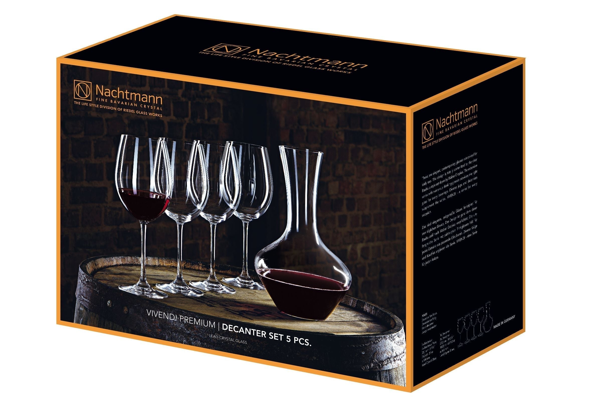 Nachtmann Vivendi Premium Decantation Set, uppsättning av 5