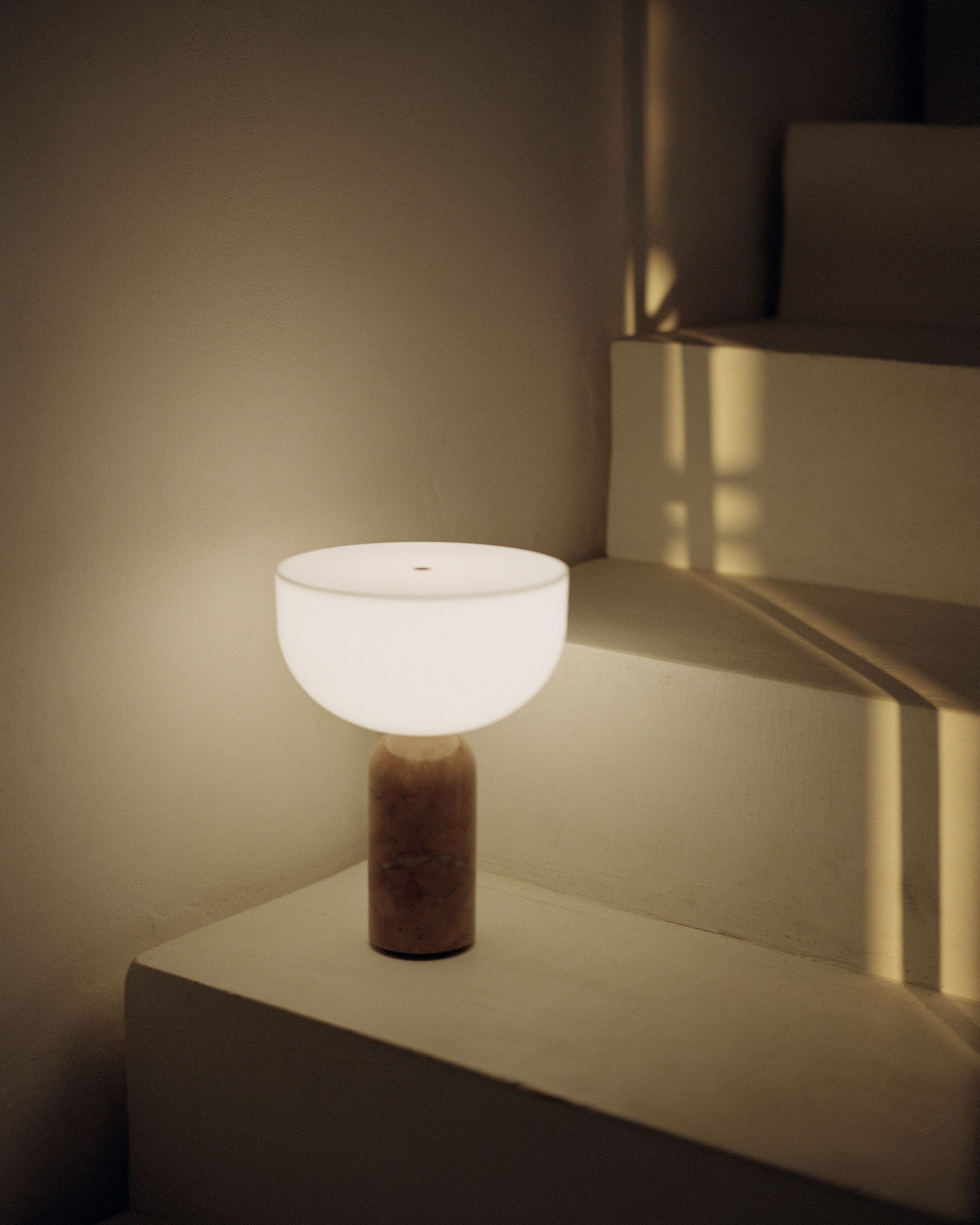 New Works Kizu Portable Table Lamp, Breccia Pernice