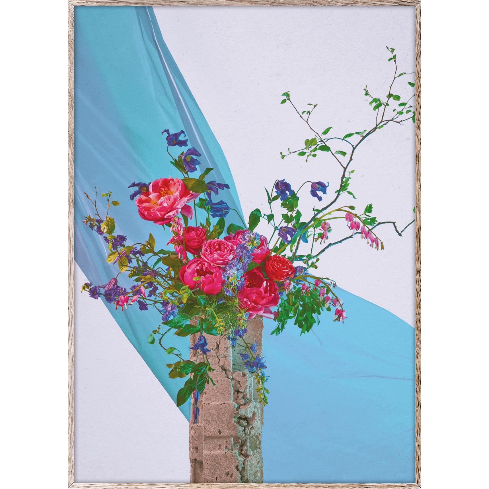 Paper Collective Bloom 05 Plakat 30x40 Cm, Turkis