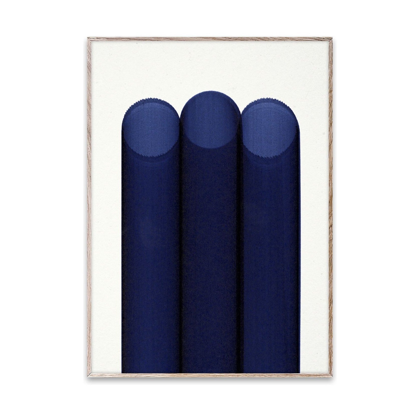 Affiche de pipes bleues collectives en papier, 30x40 cm