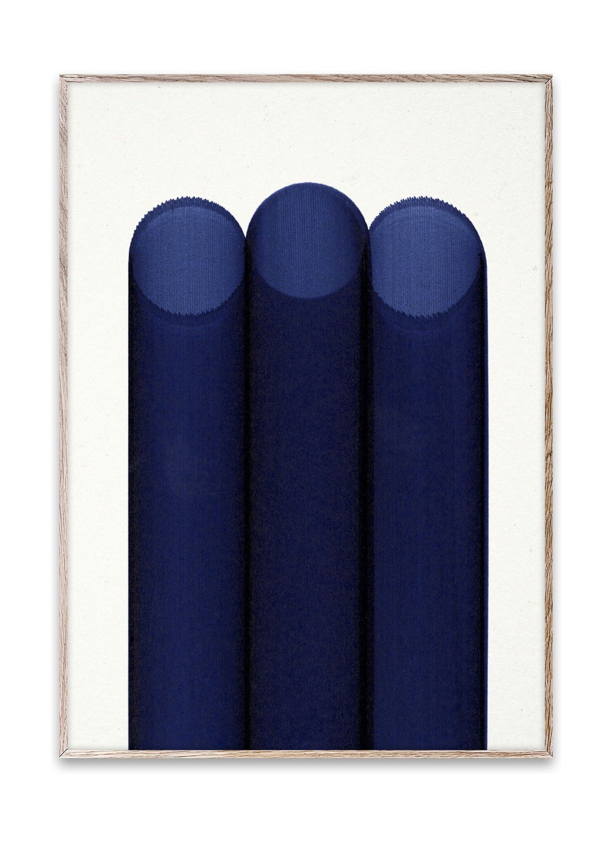Papierkollektivblau -Rohrposter, 30 x 40 cm