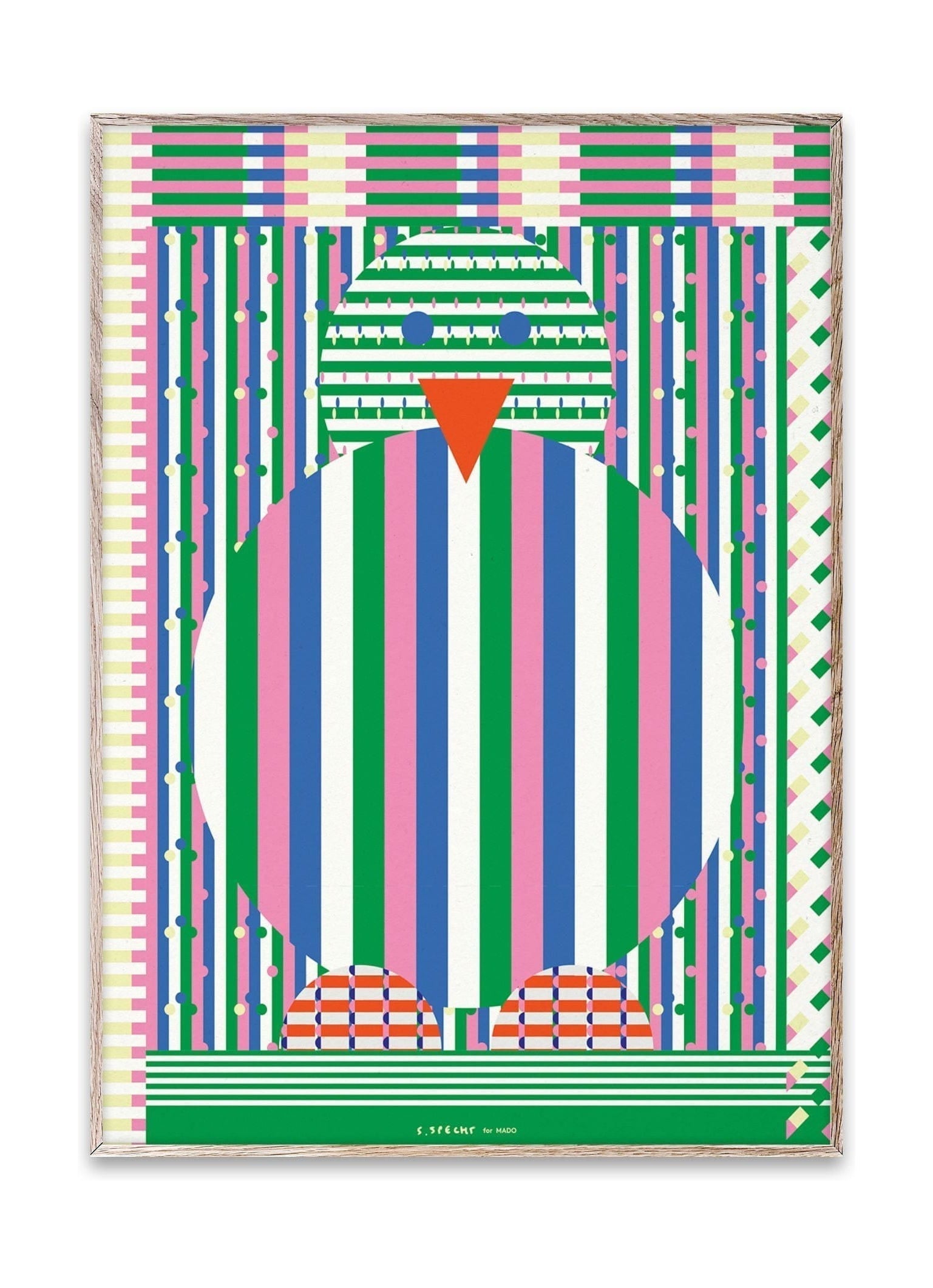 Papierkollektiv -Hühnchen -Poster, 30 x40 cm