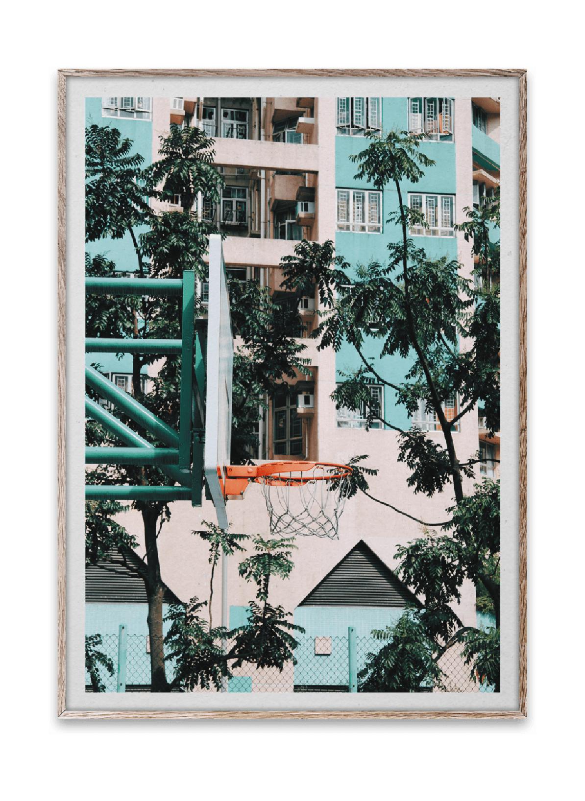 Paper Collective Cities of Basketball 01, Hong Kong Affiche, 30x40 cm