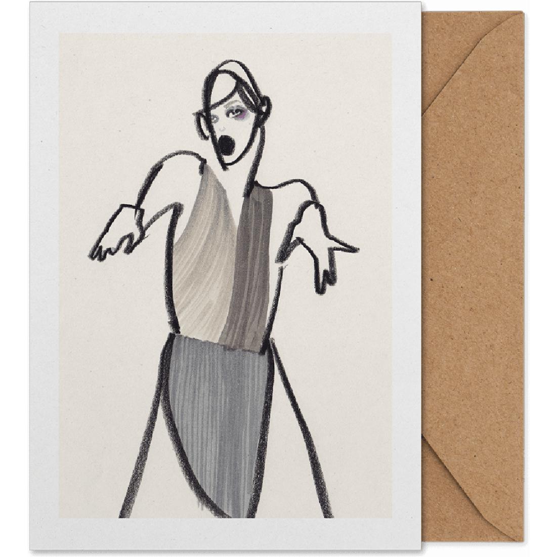 Papierkollektiv Tänzer 03 Kunstkarte