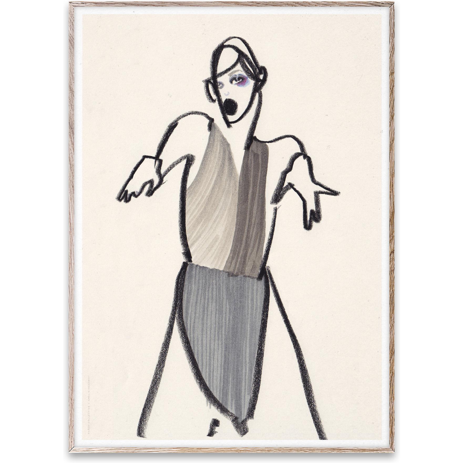 Dancer colectivo de papel 03 póster, 50x70 cm