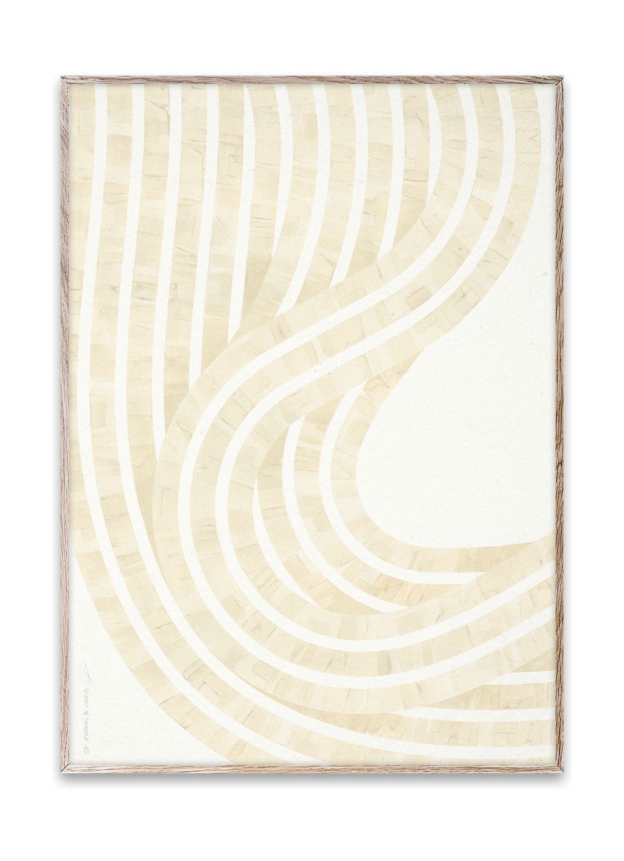 Póster de arena de entropía colectiva de papel, 30x40 cm