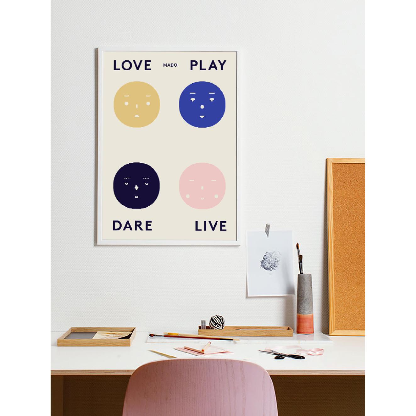 Paper Collective Four Feelings Poster, 50x70 Cm
