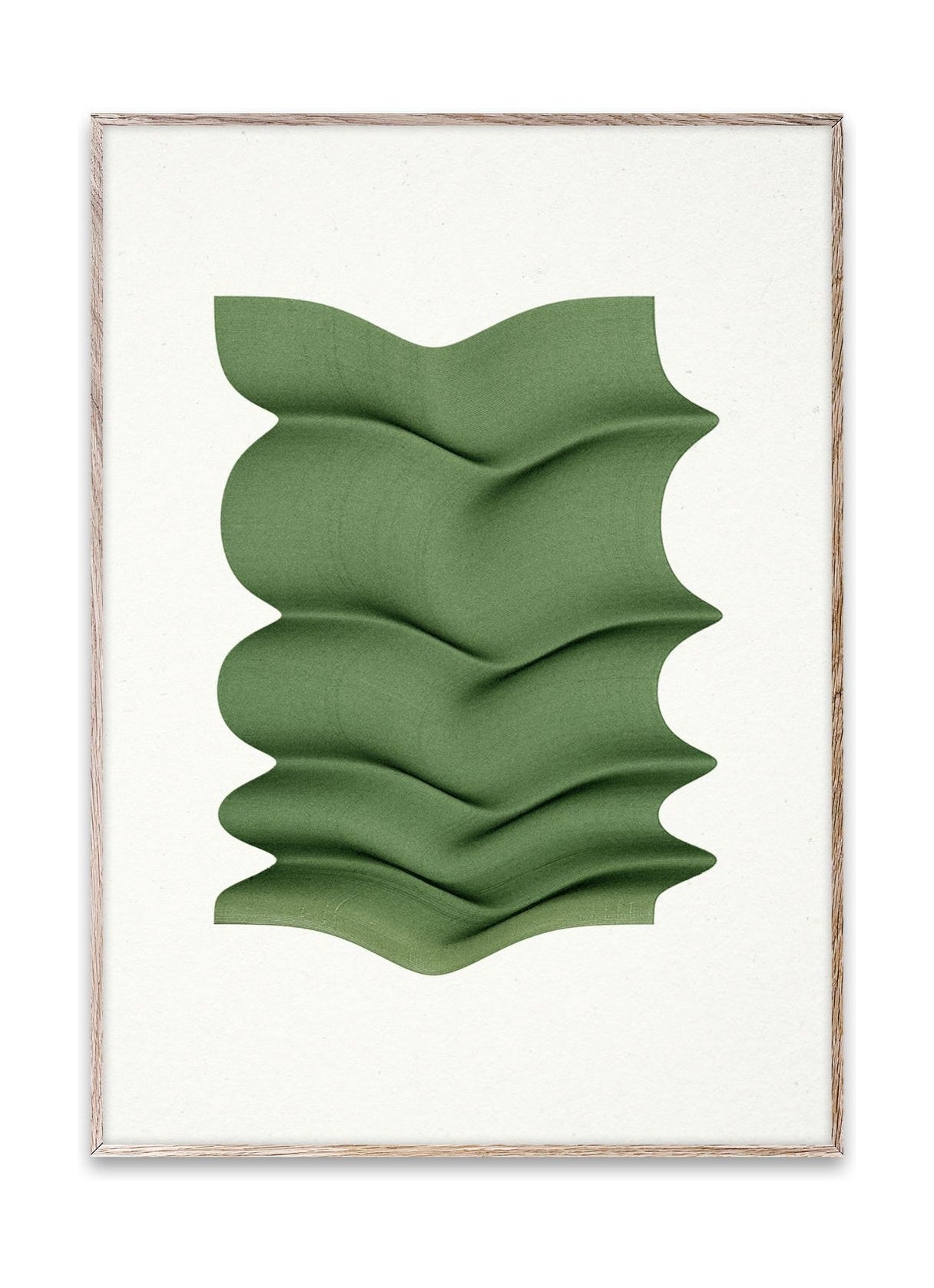 Papierkollektivgrüne Faltplakat, 30 x 40 cm