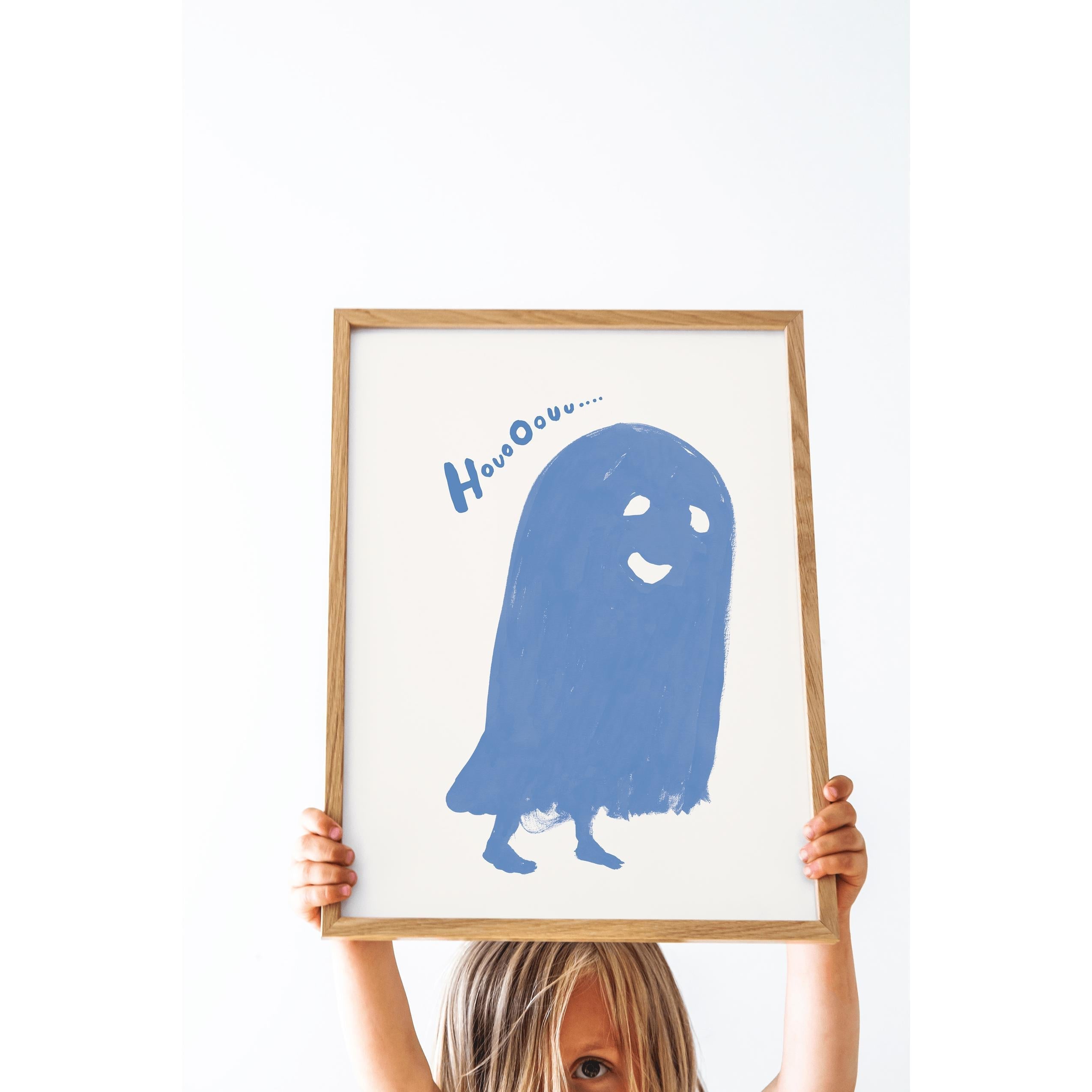 Paper Collective Houo Oouu Poster 30x40 Cm, Blue