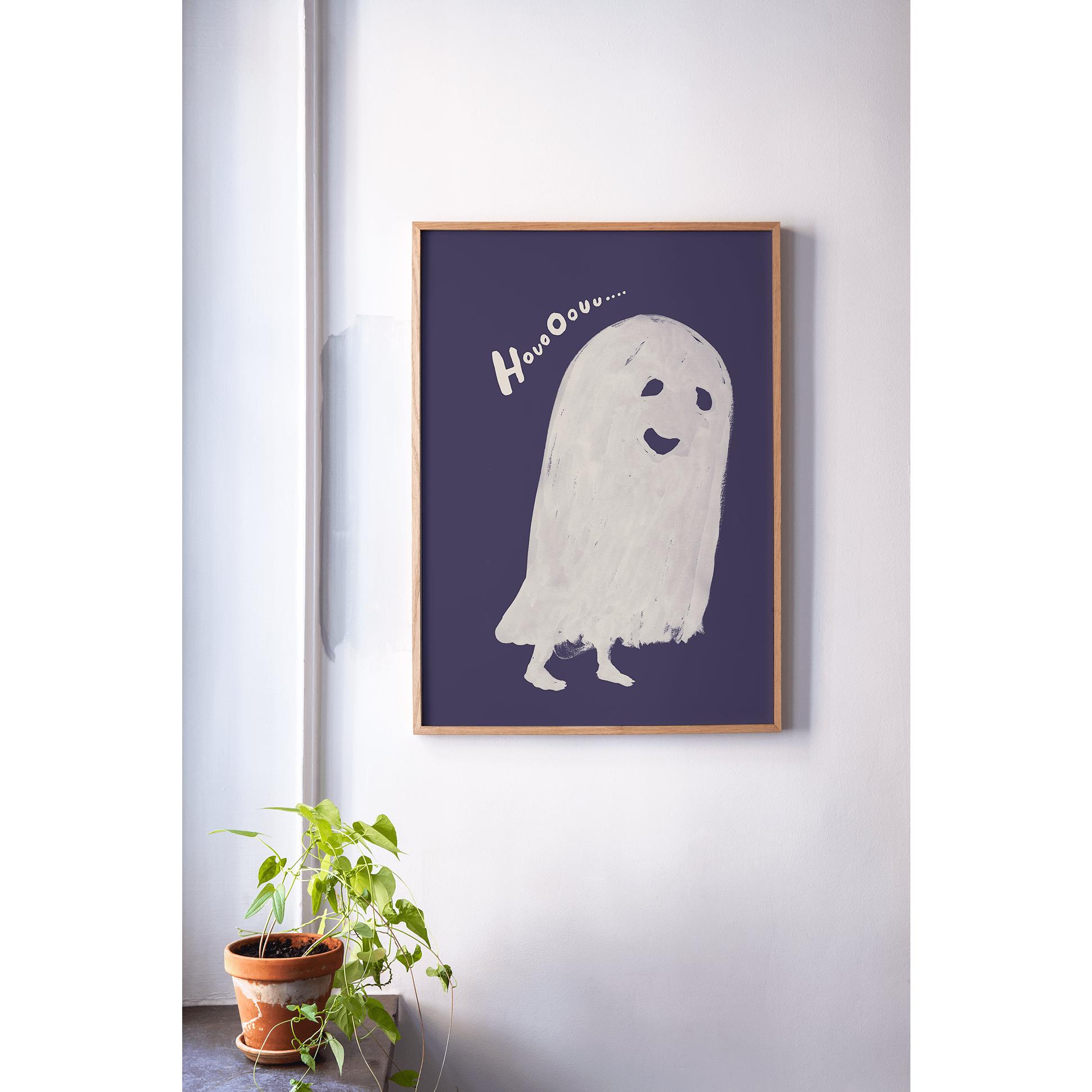 Paper Collective Houo Oouu Poster 50x70 Cm, White