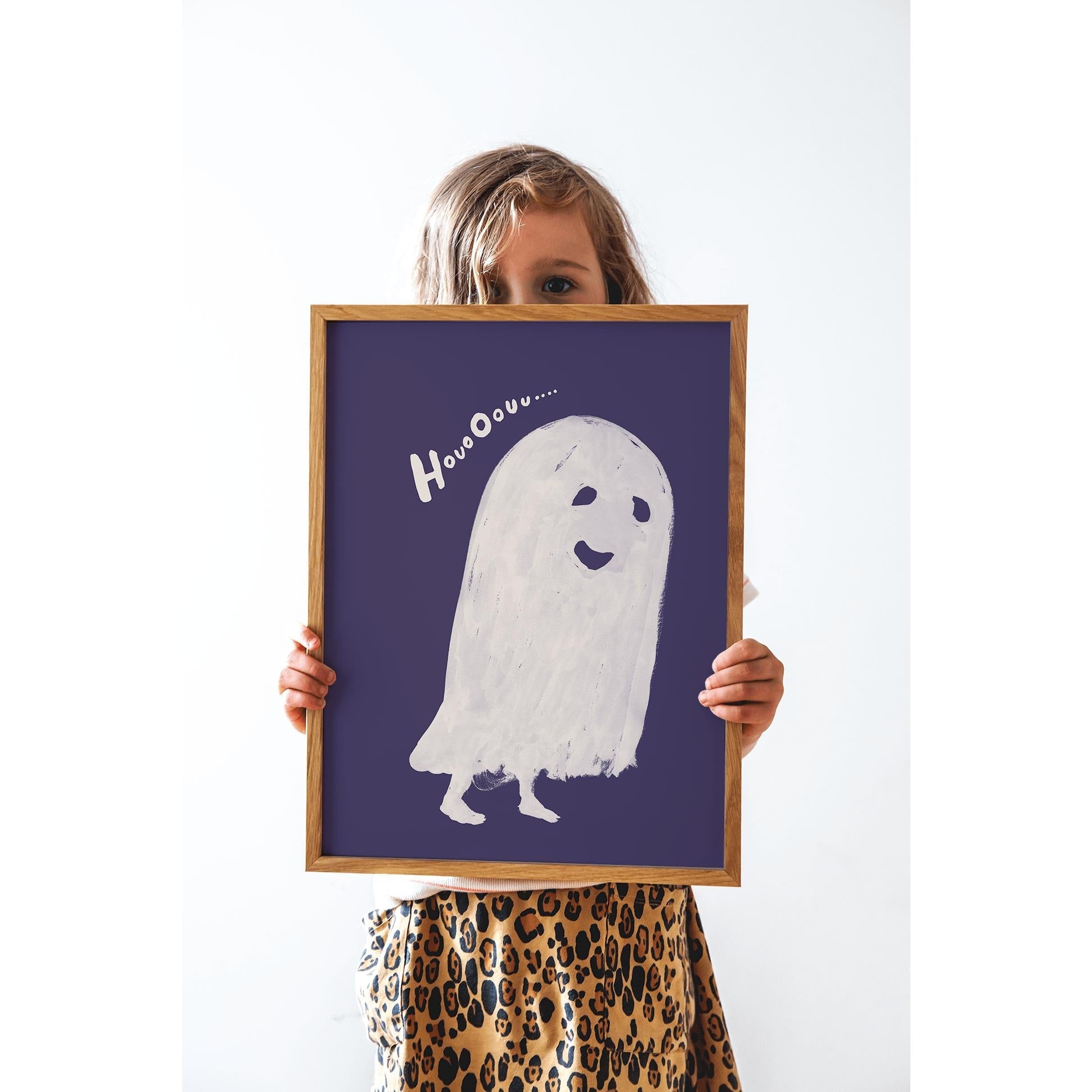 Paper Collective Houo Oouu Affiche 50x70 cm, blanc